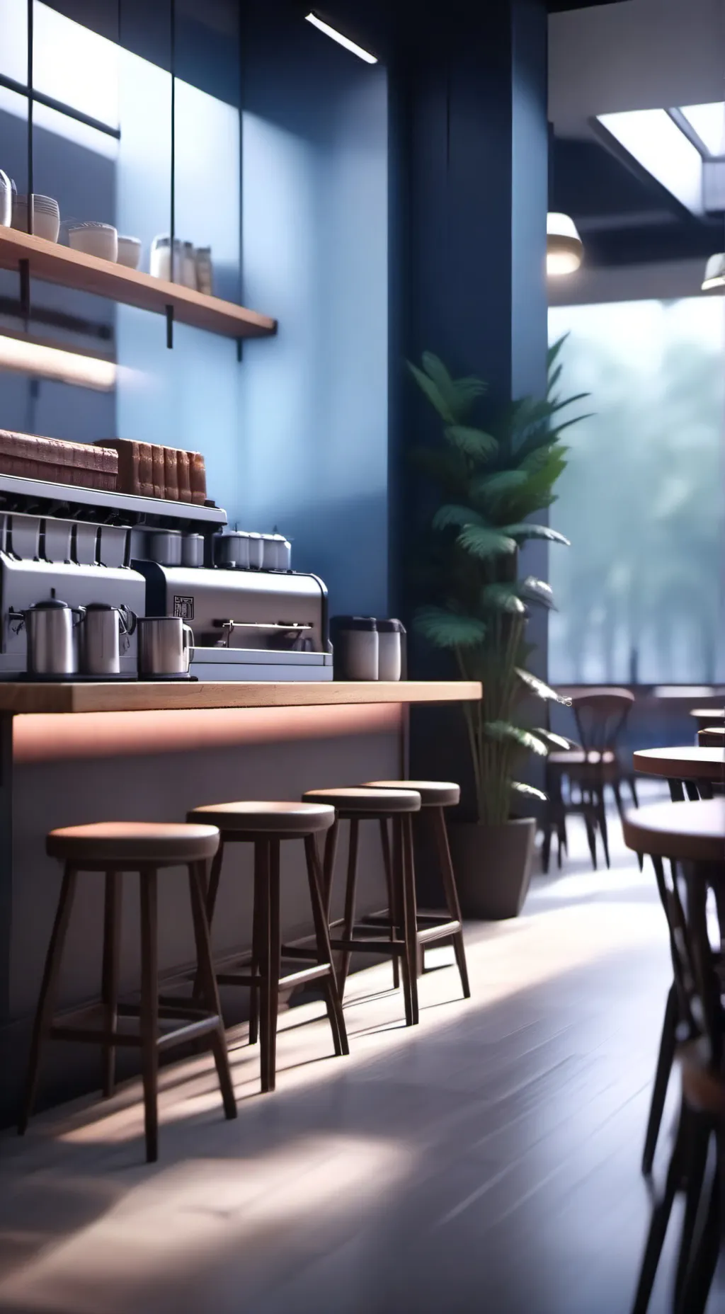 ai character: your cafe background