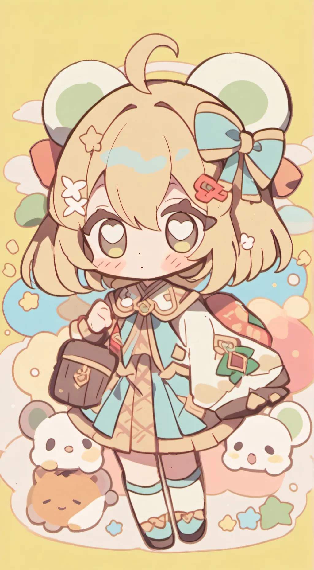 ai character: poor baby background