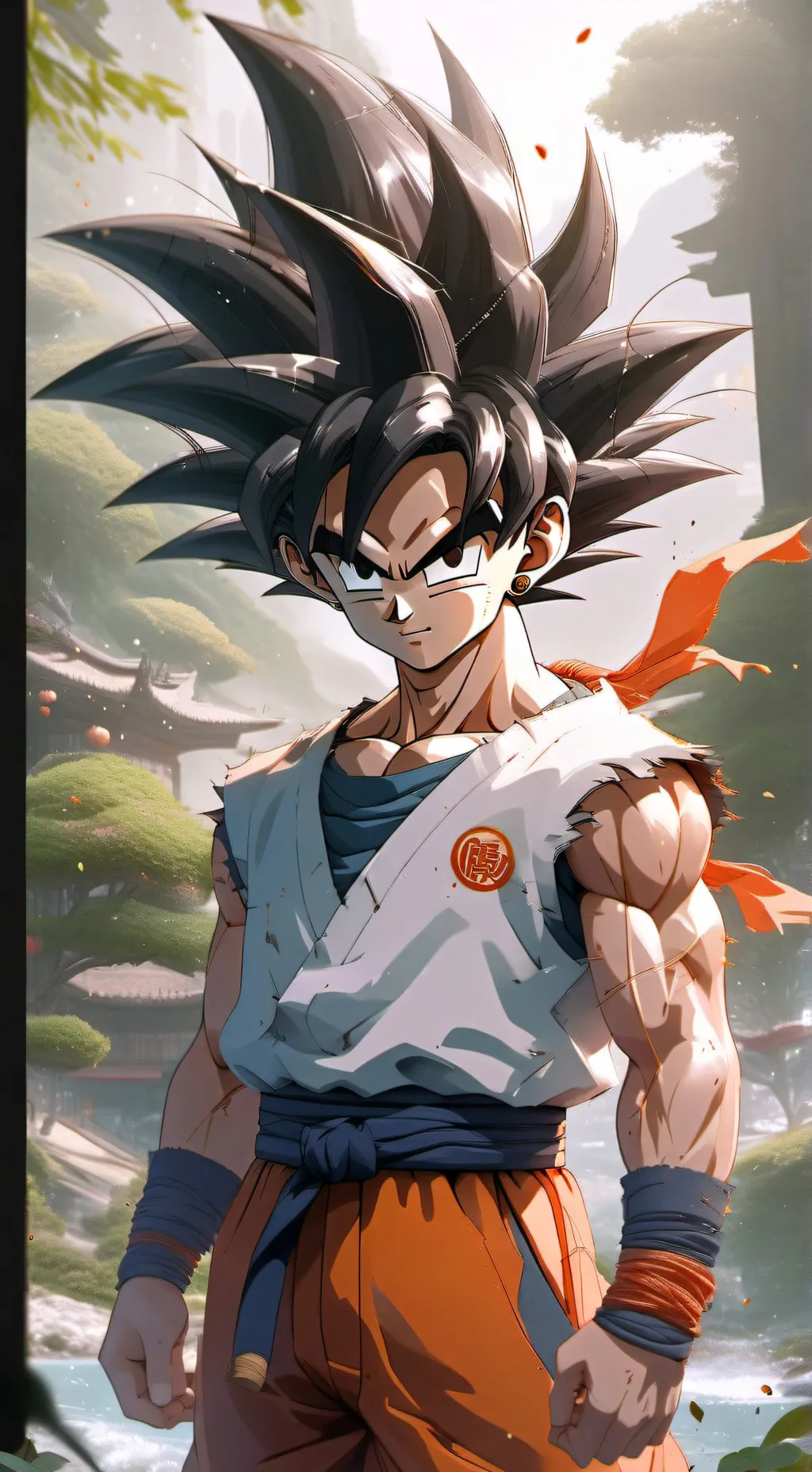 ai character: son Goku  background
