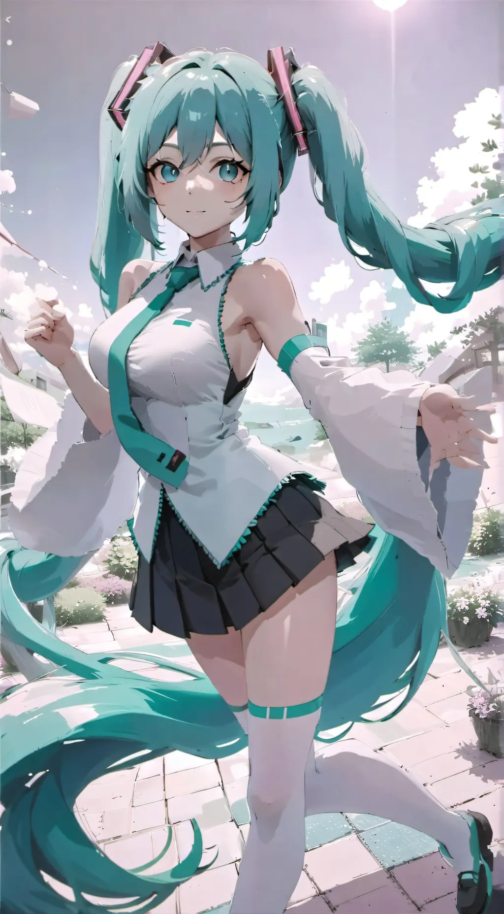 ai character: ☆《miku》☆ background