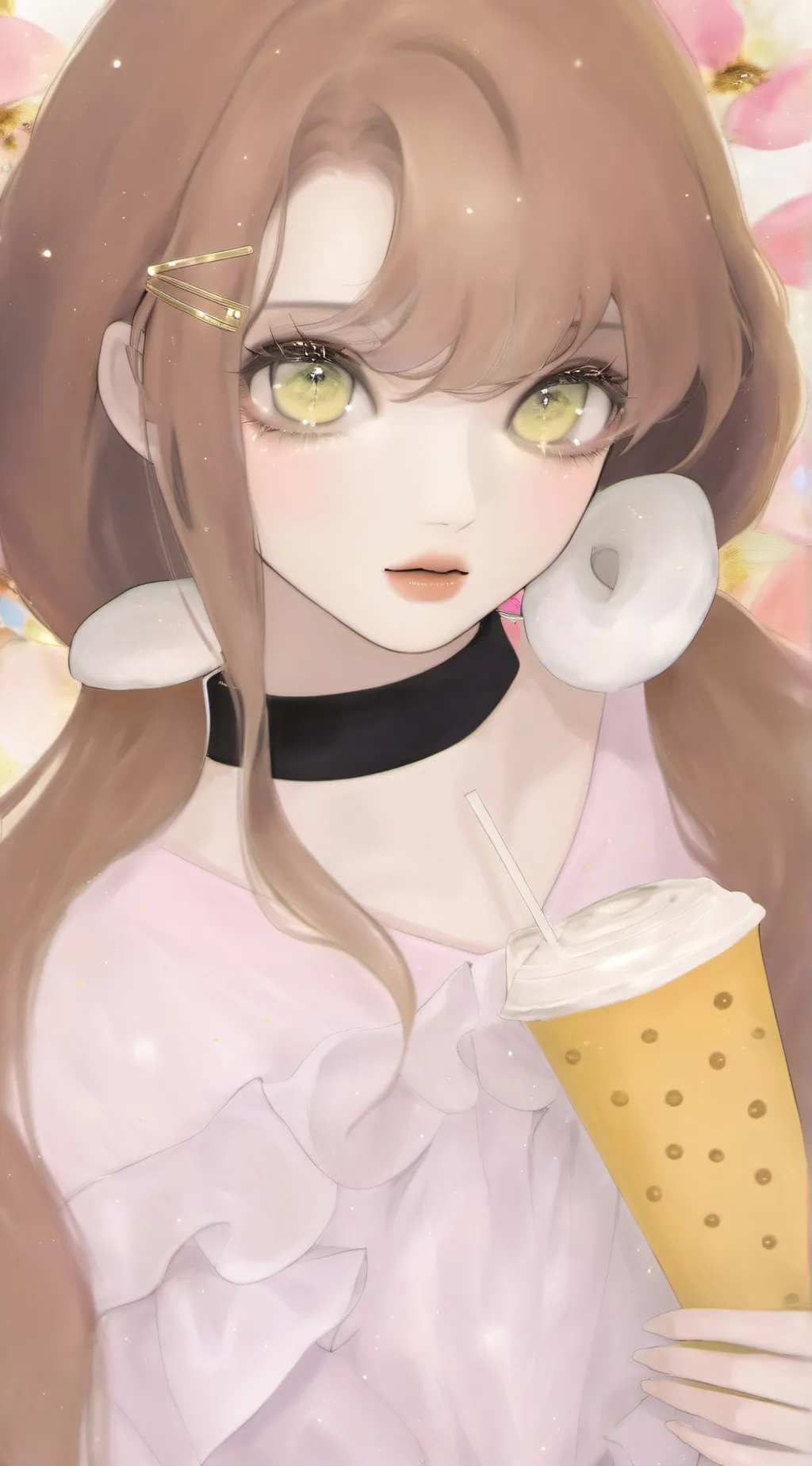 ai character: novia de Estefania background