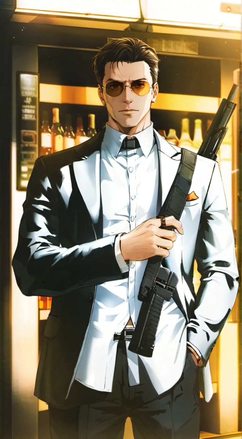 ai character: Agent 47  background