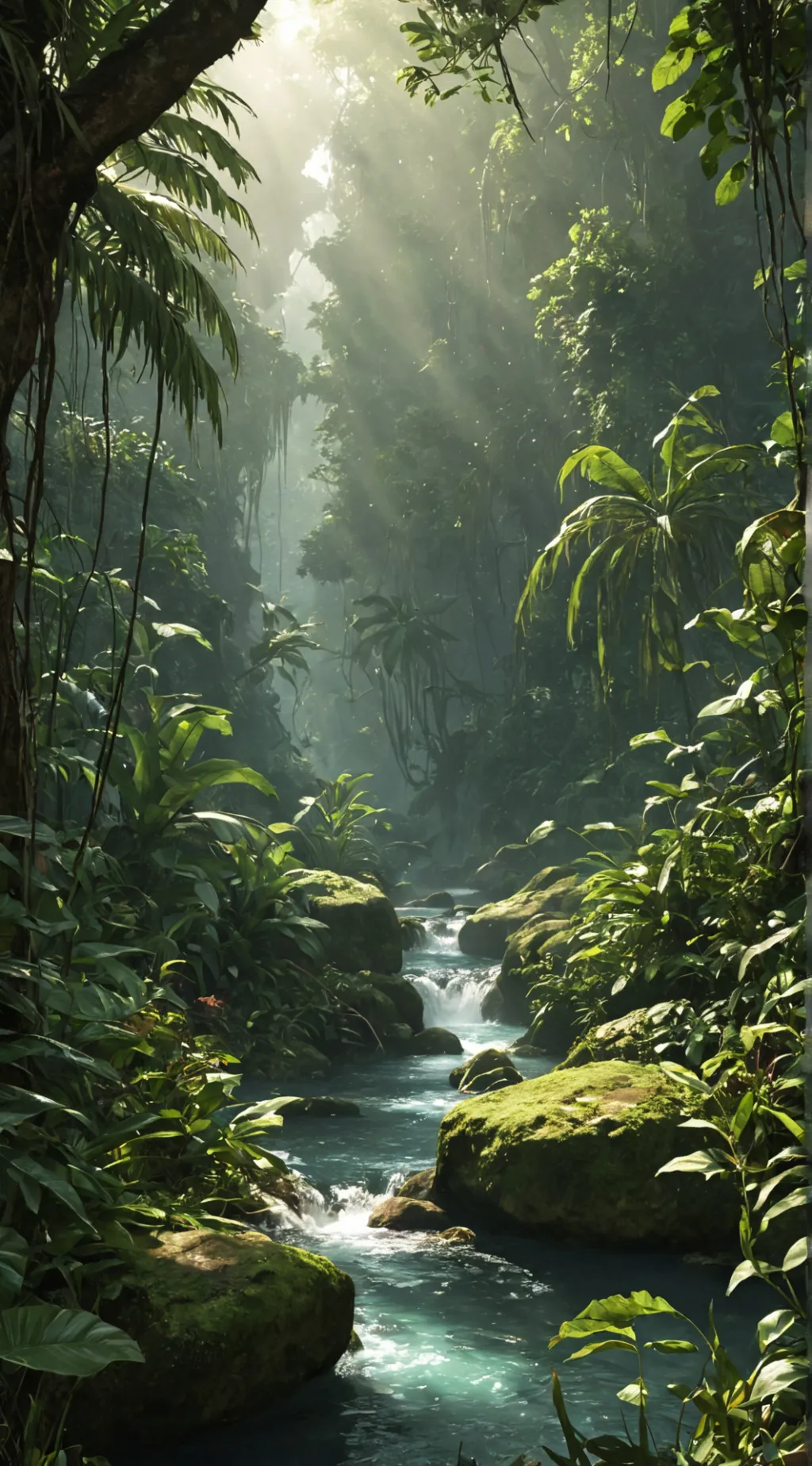 ai character: Jungle background
