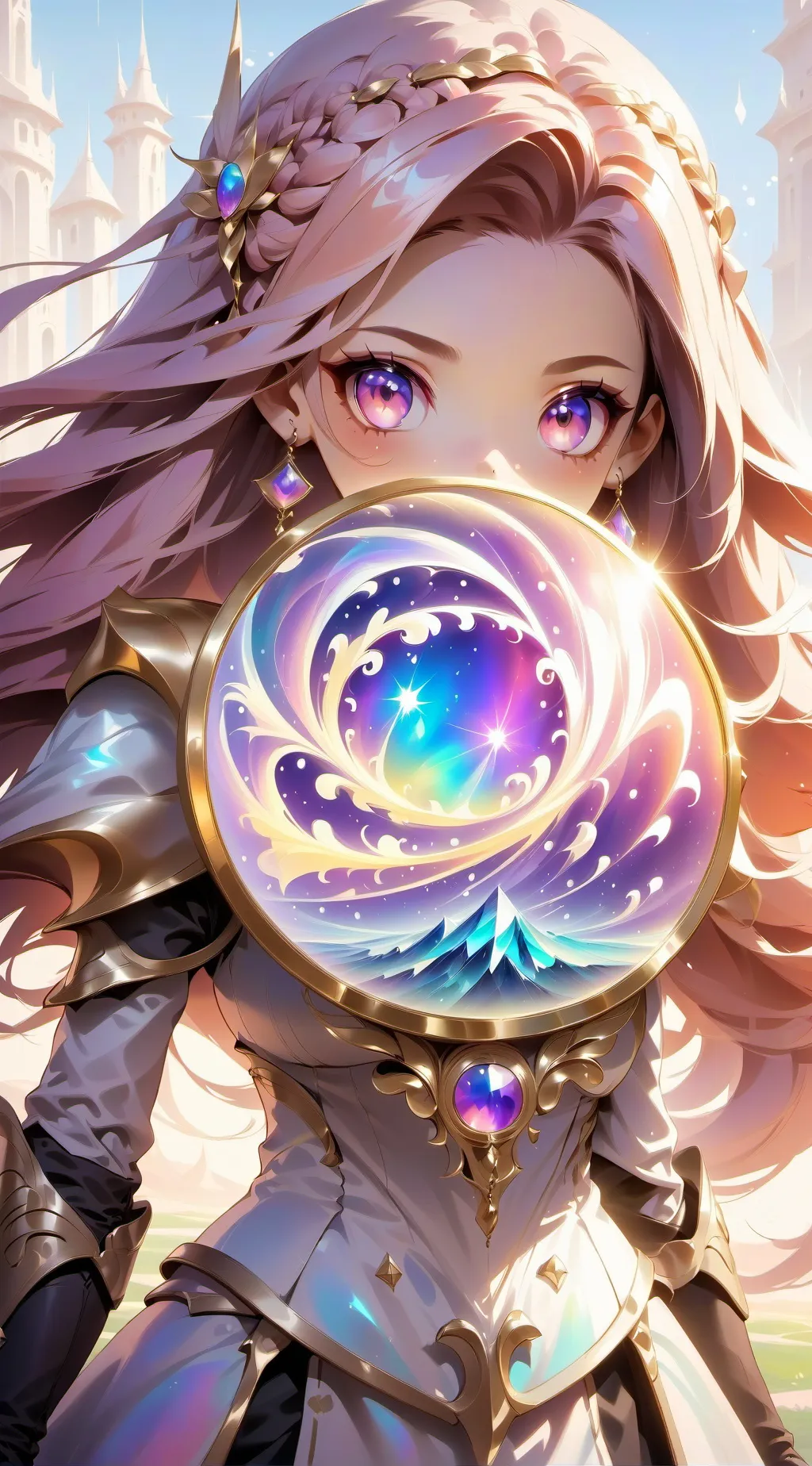 ai character: Nature Queen  background