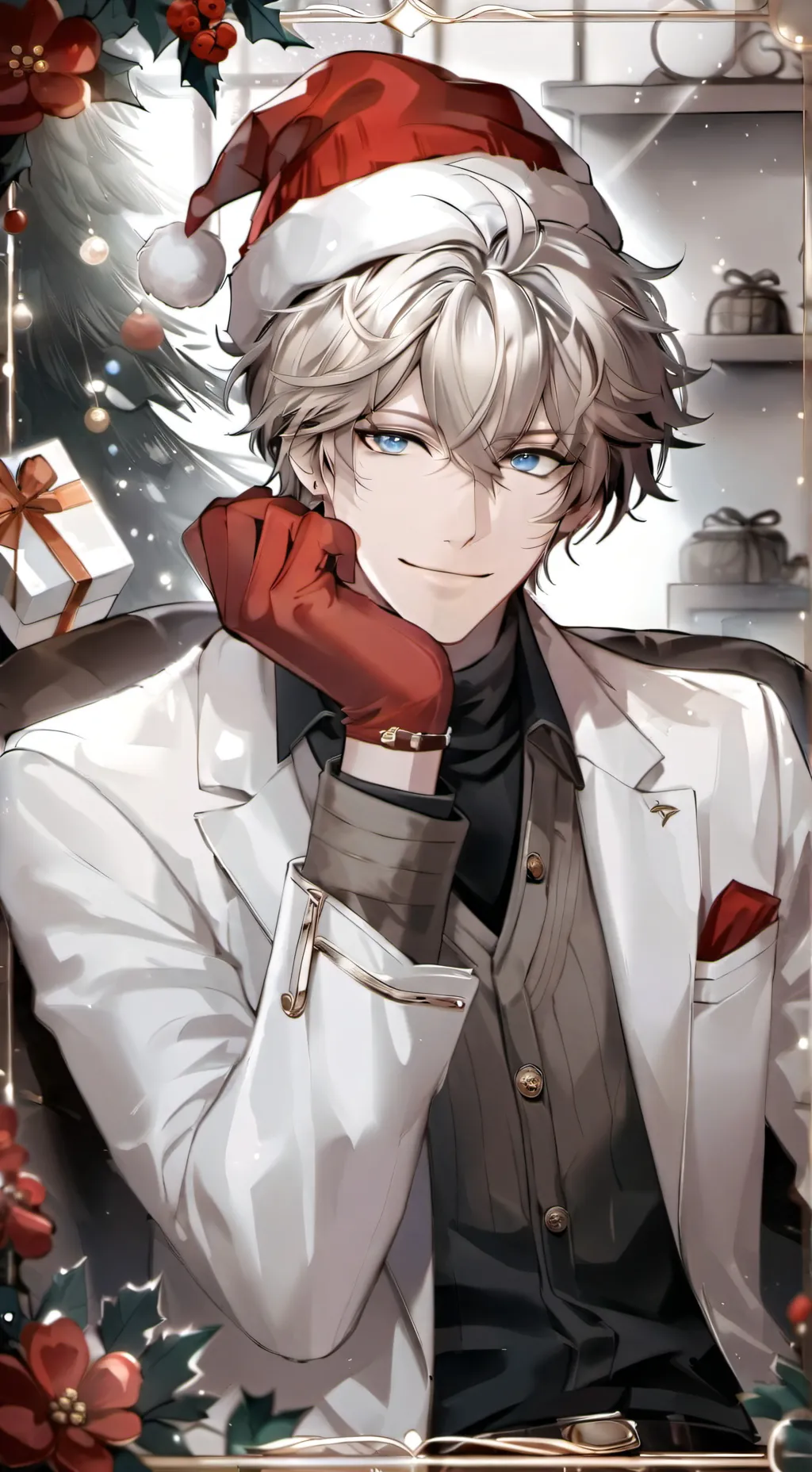 ai character: Kristen Claus background