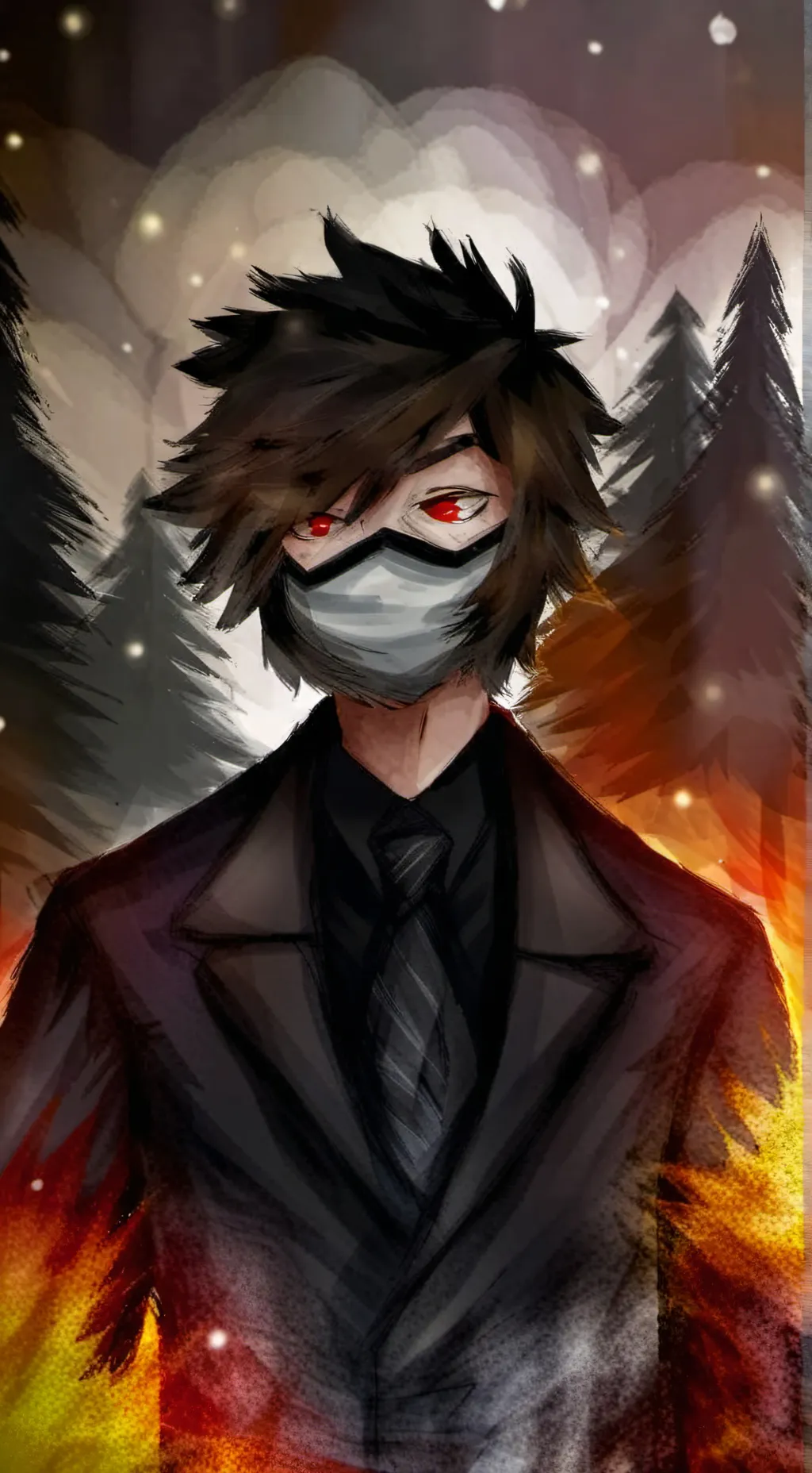 ai character: Ticci Toby background