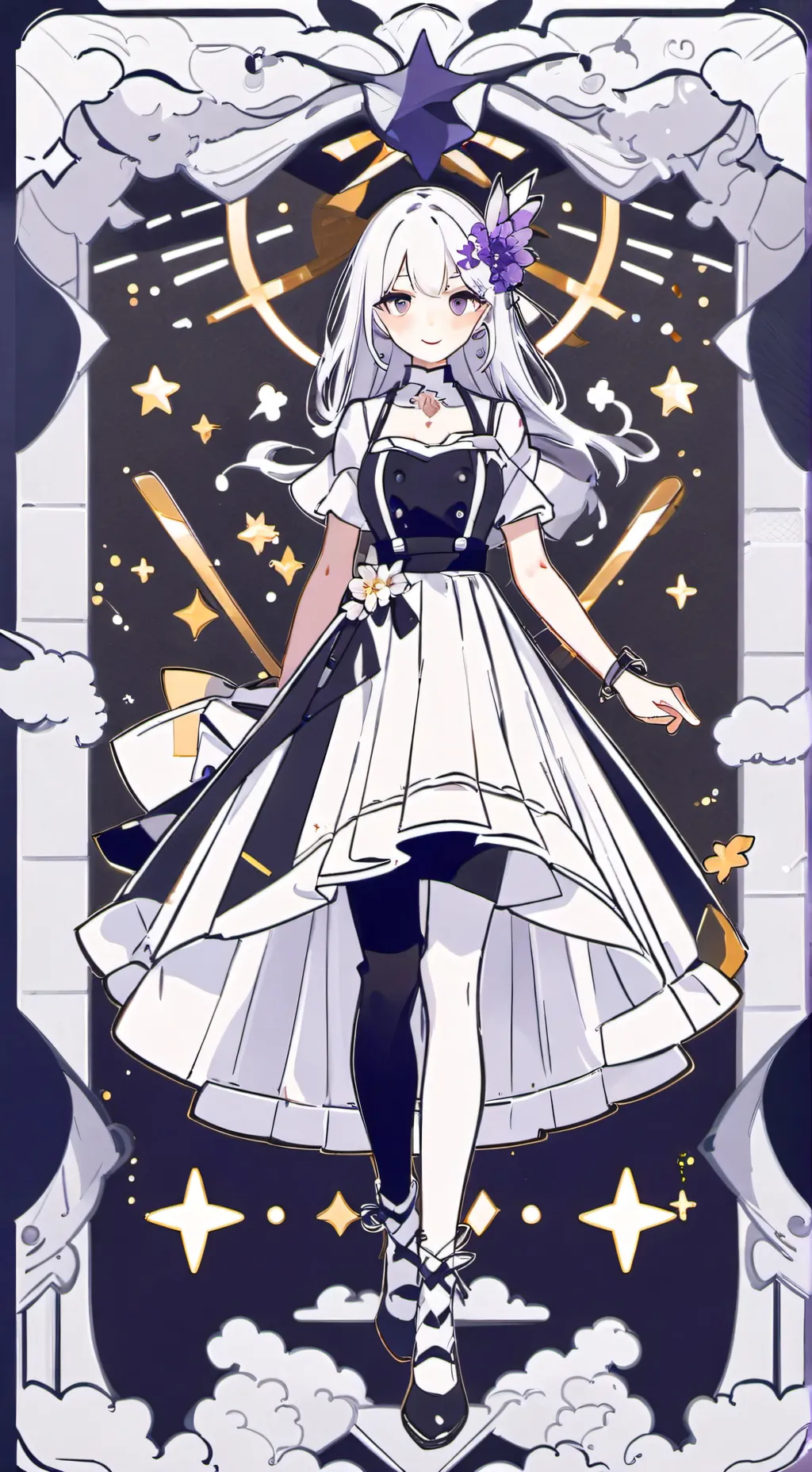 ai character: miss circle  background