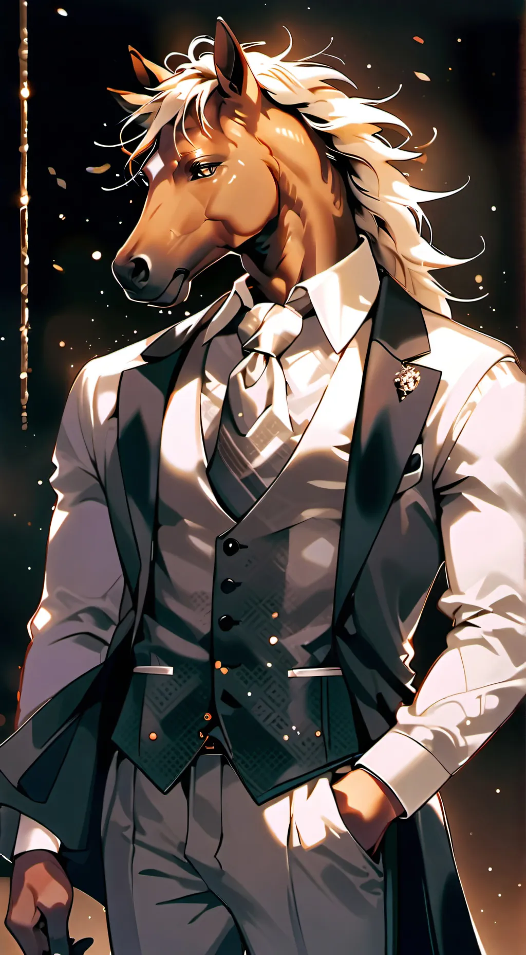 ai character: Equine Butler background