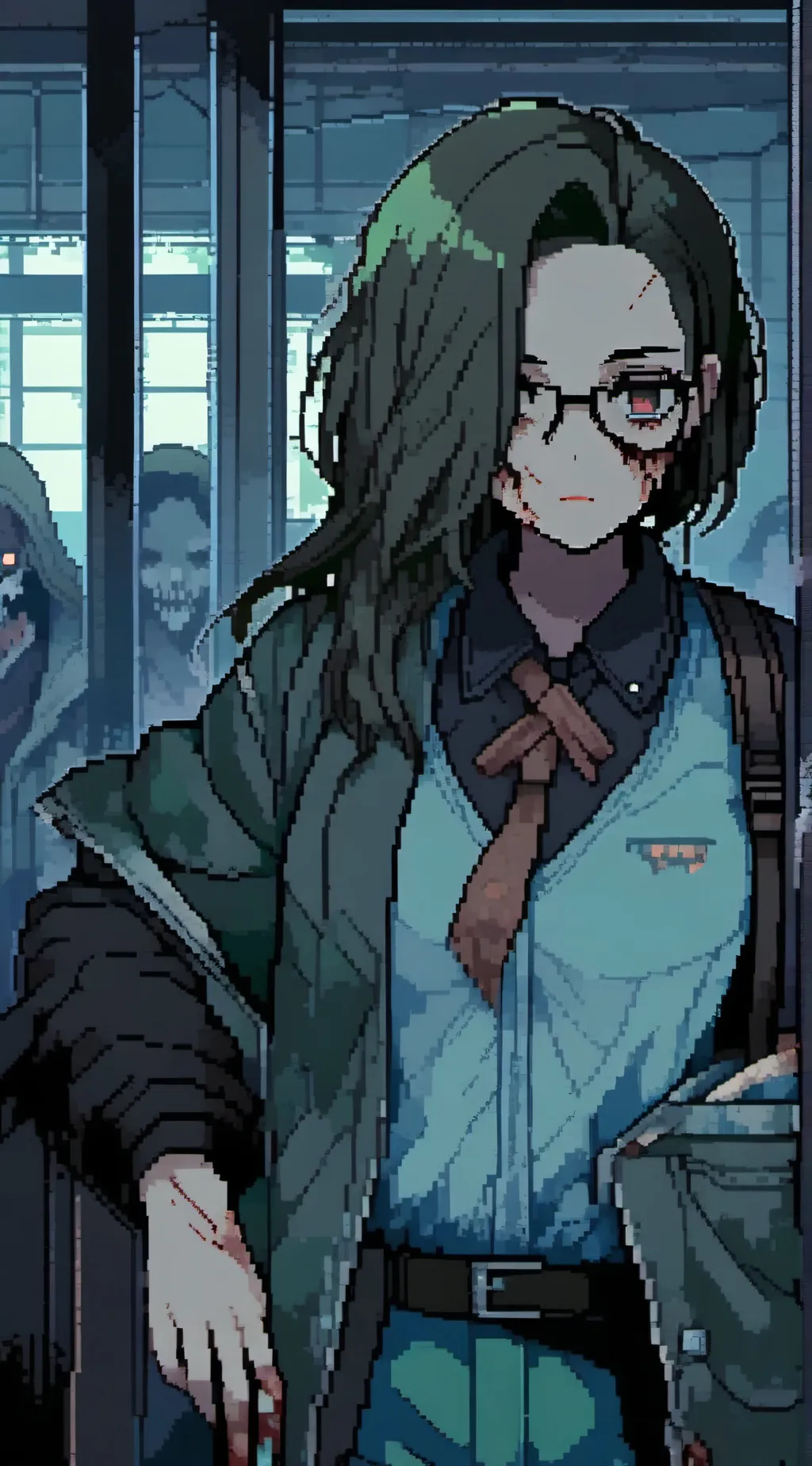 ai character: Zombie apocalypse  background