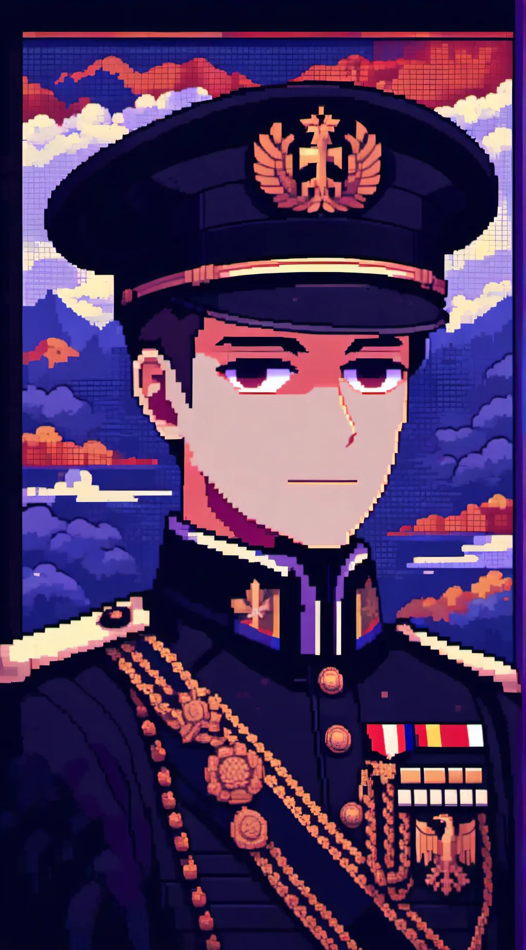 ai character: General Peter  background