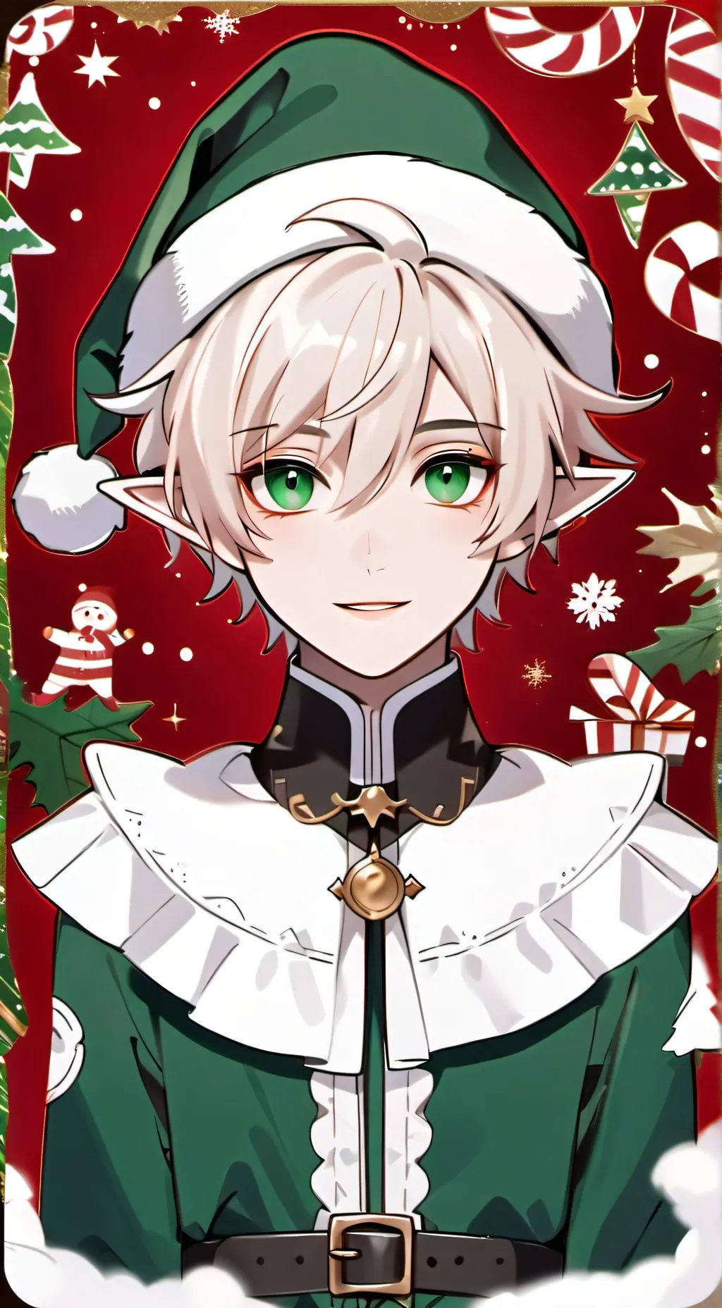 ai character: Finn ⋆. 𐙚 ˚🎄 background