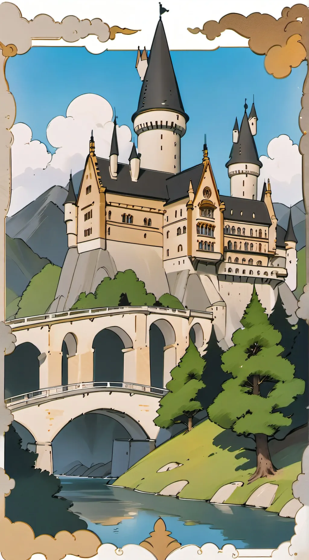 ai character: Hogwarts background