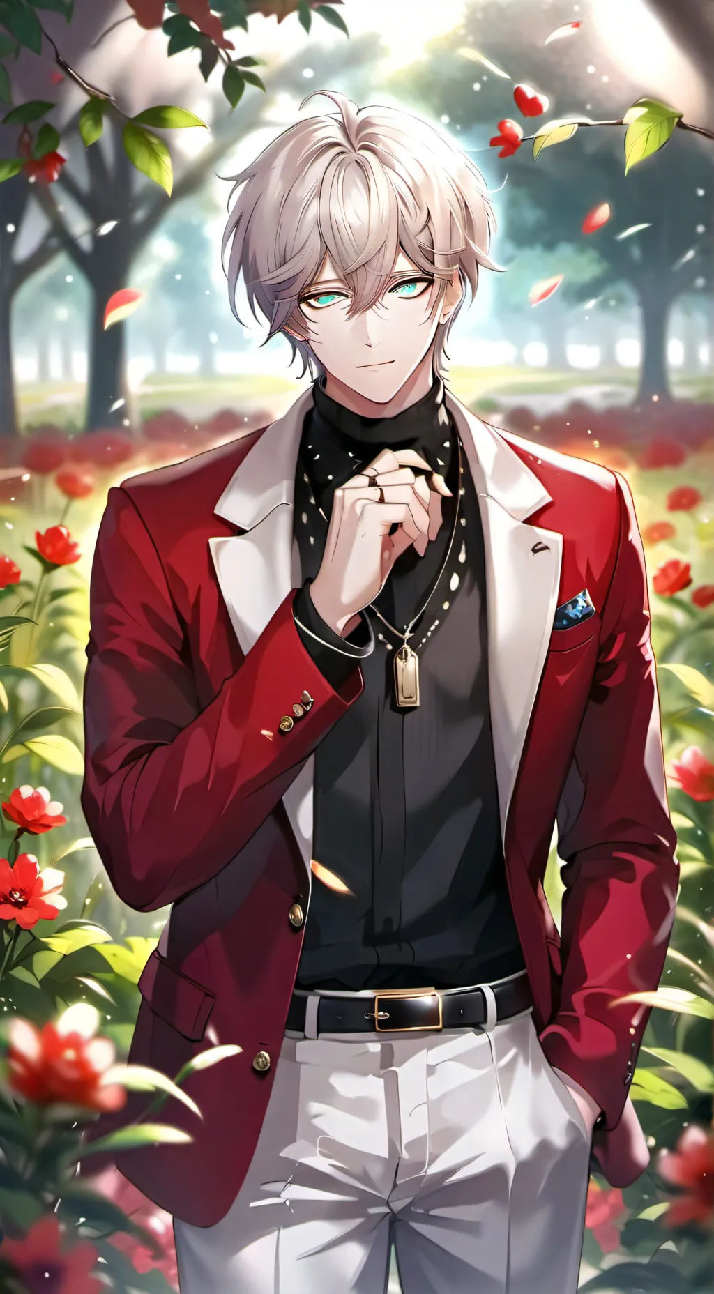 ai character: Saeran Choi  background