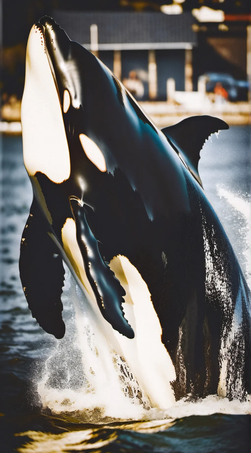 ai character: orca/killer whale background