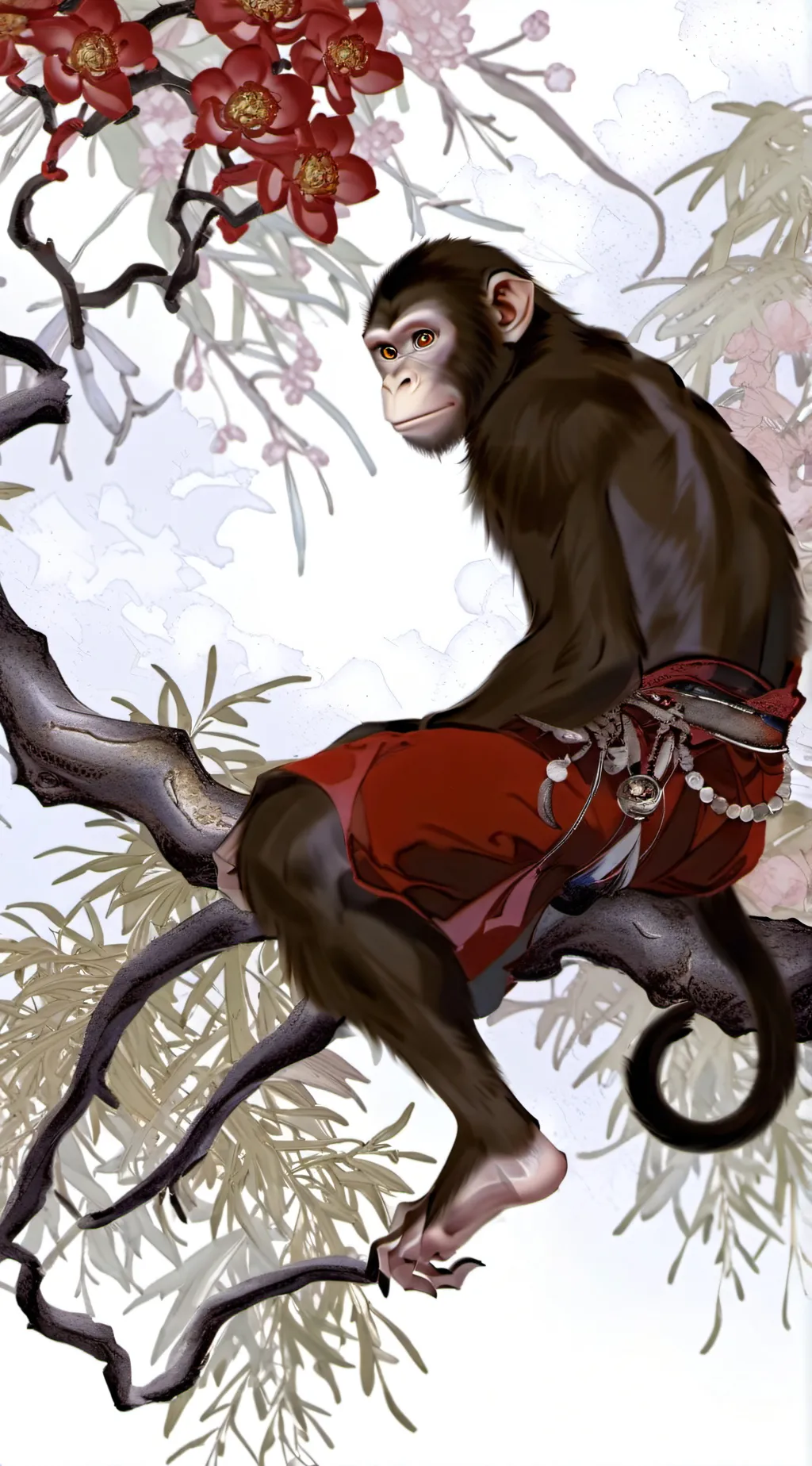 ai character: timmy thy monkey background