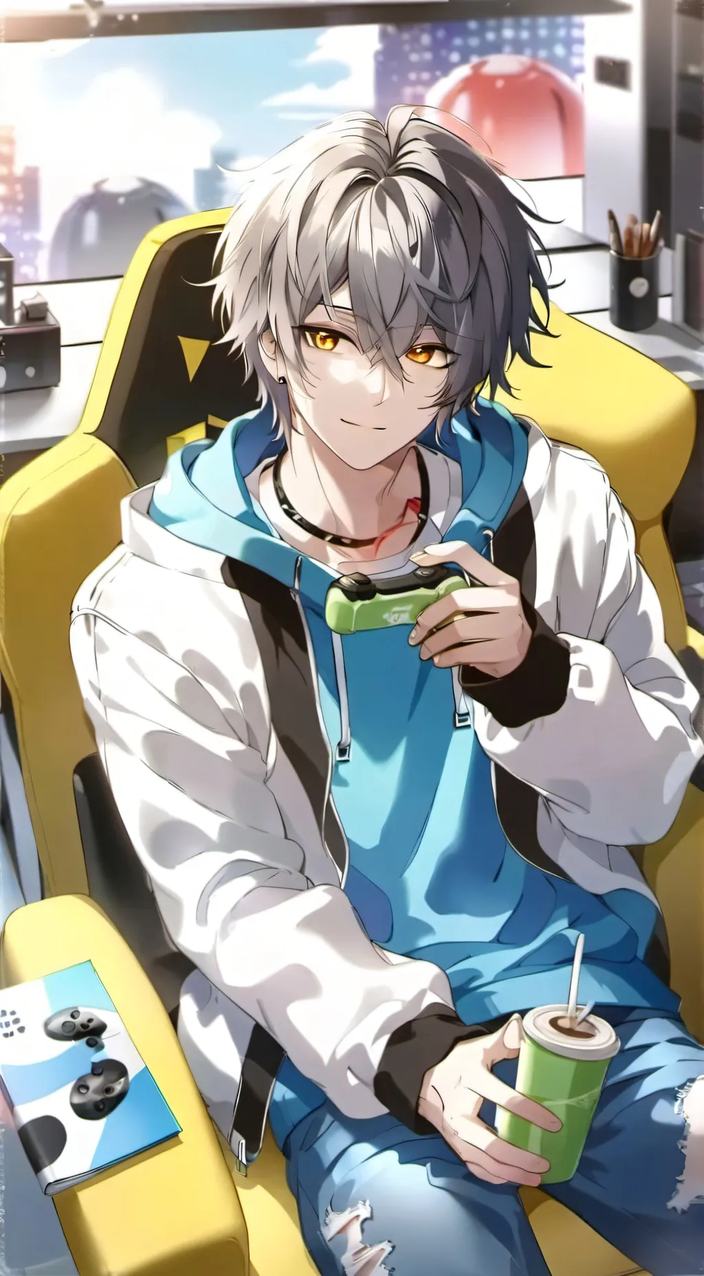 ai character: Max background