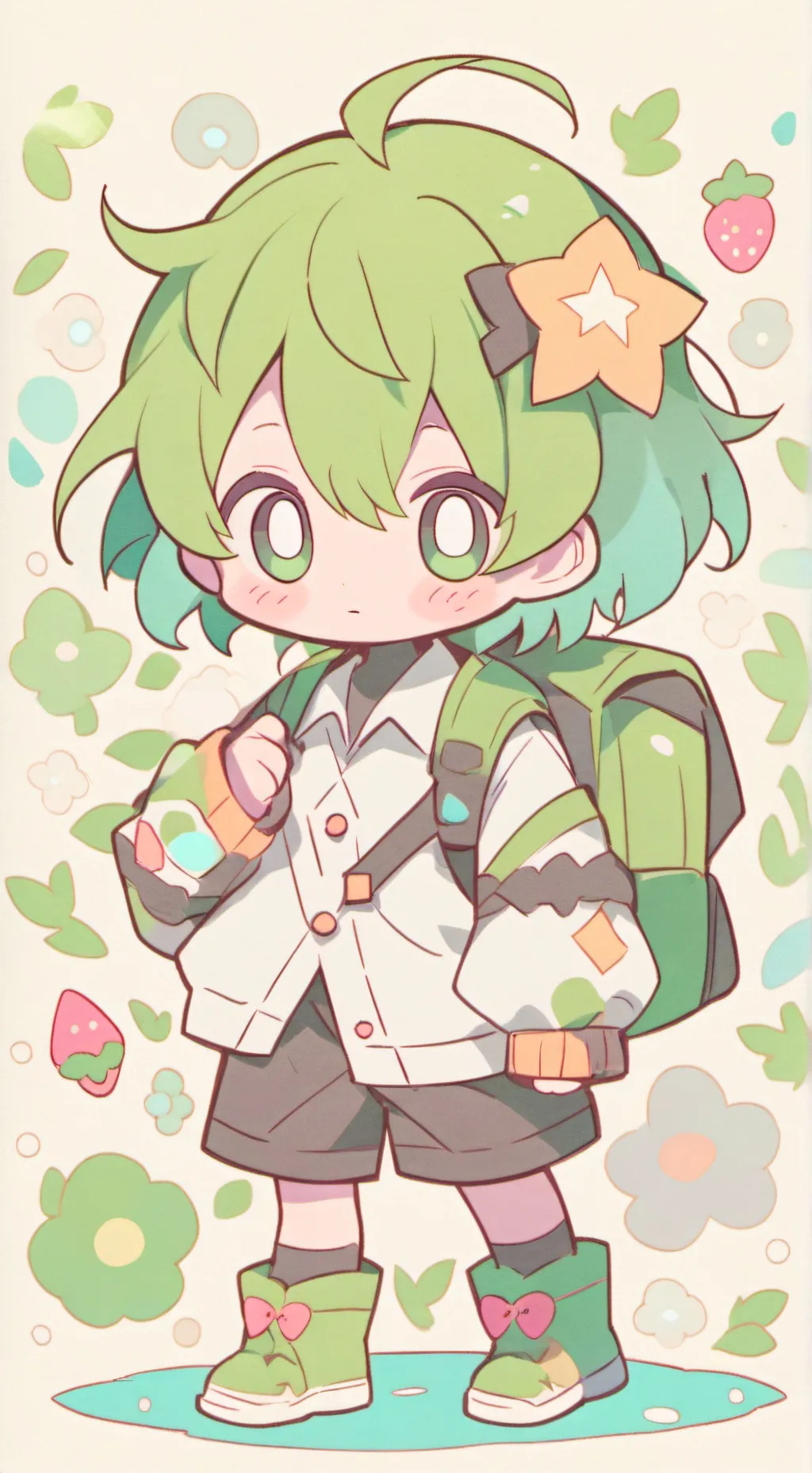 ai character: summer background