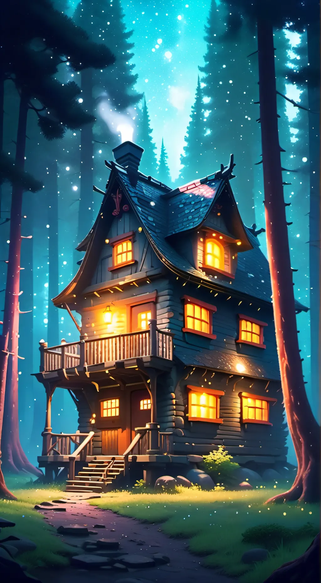 ai character: Gravity falls background