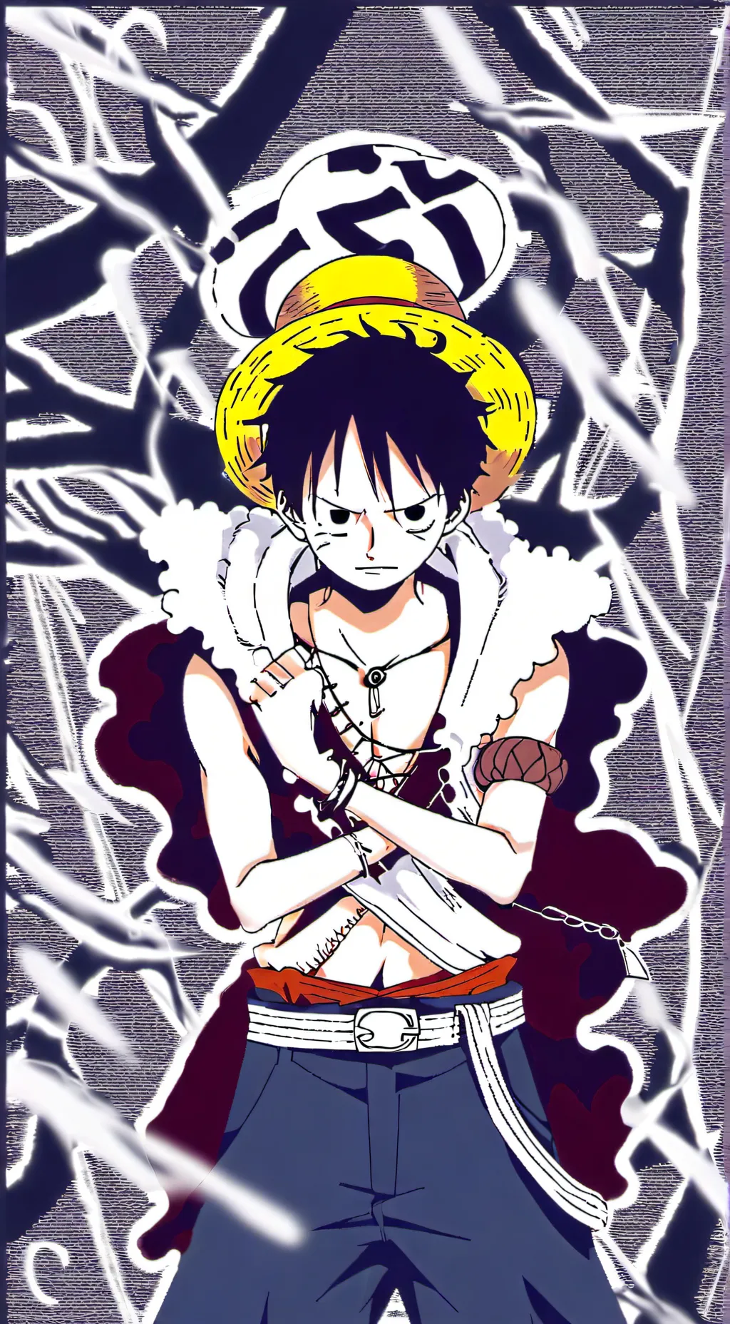 ai character: Luffy background