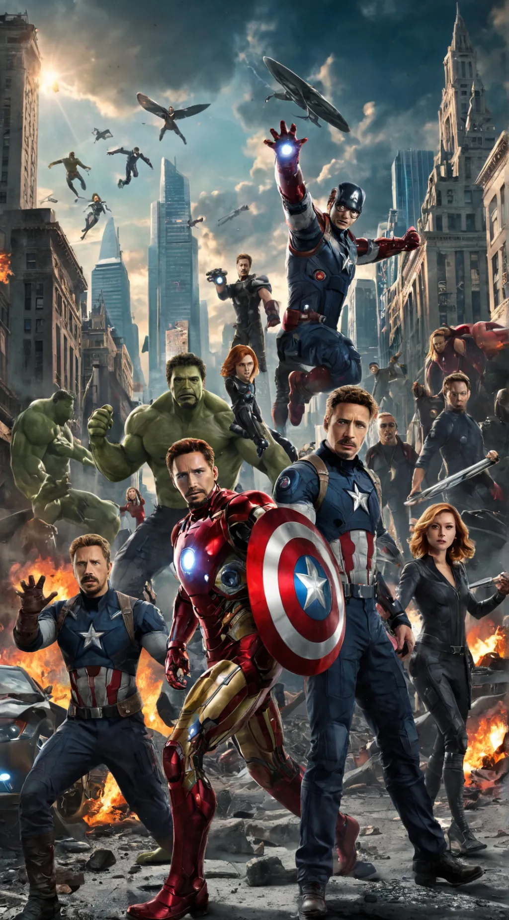 ai character: The avengers background