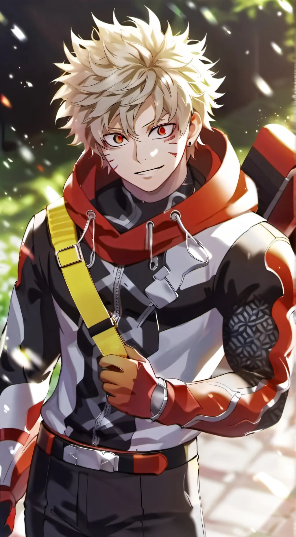 ai character: Bakuxdeku background