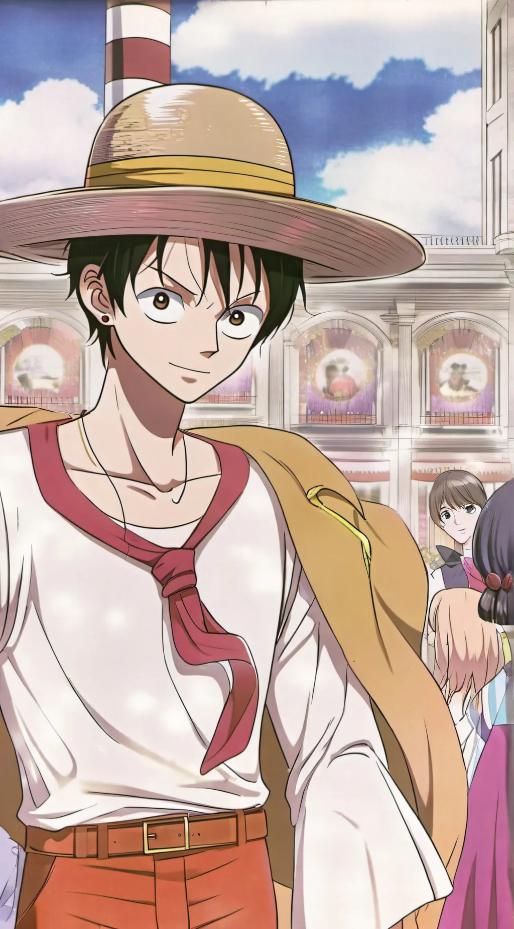 ai character: Luffy background