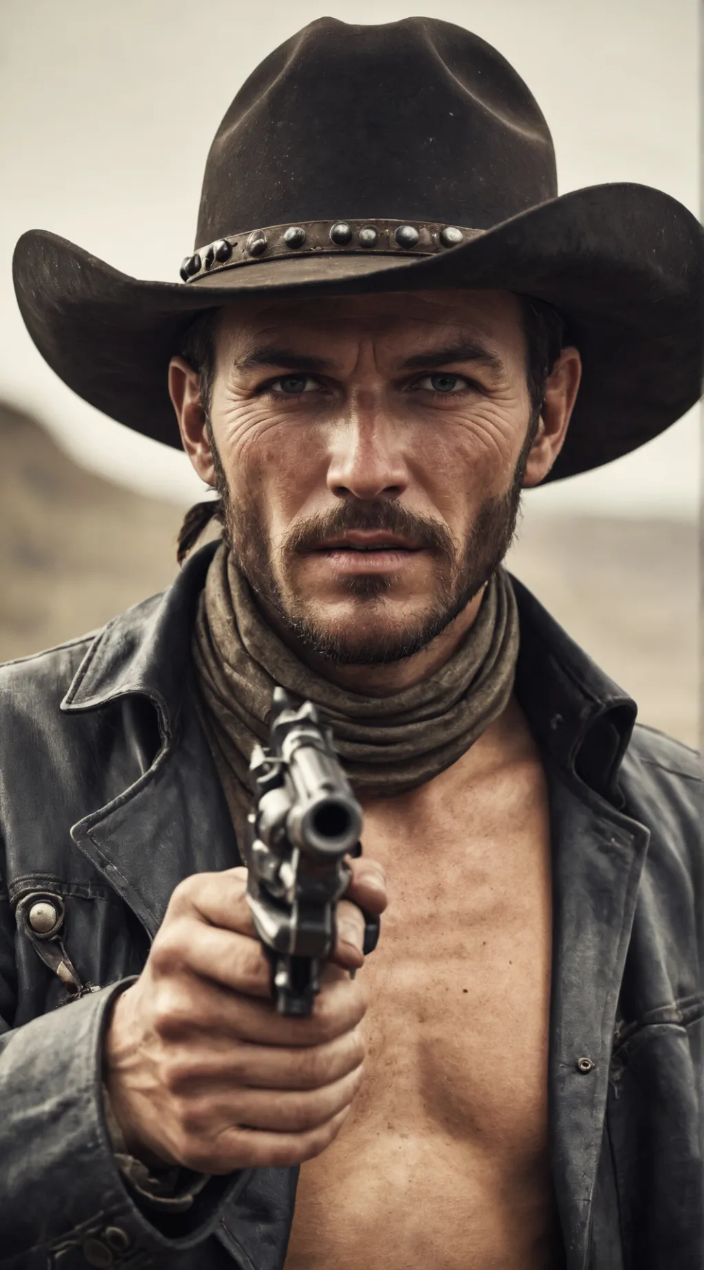ai character: Cowboy background
