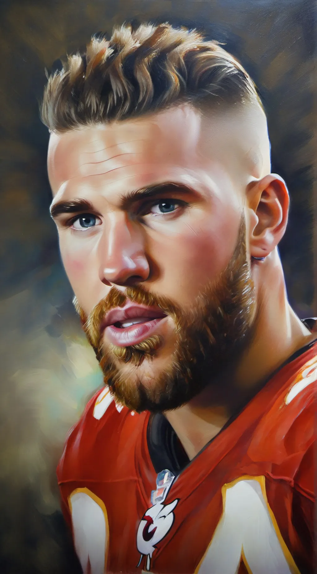 ai character: Travis kelce background