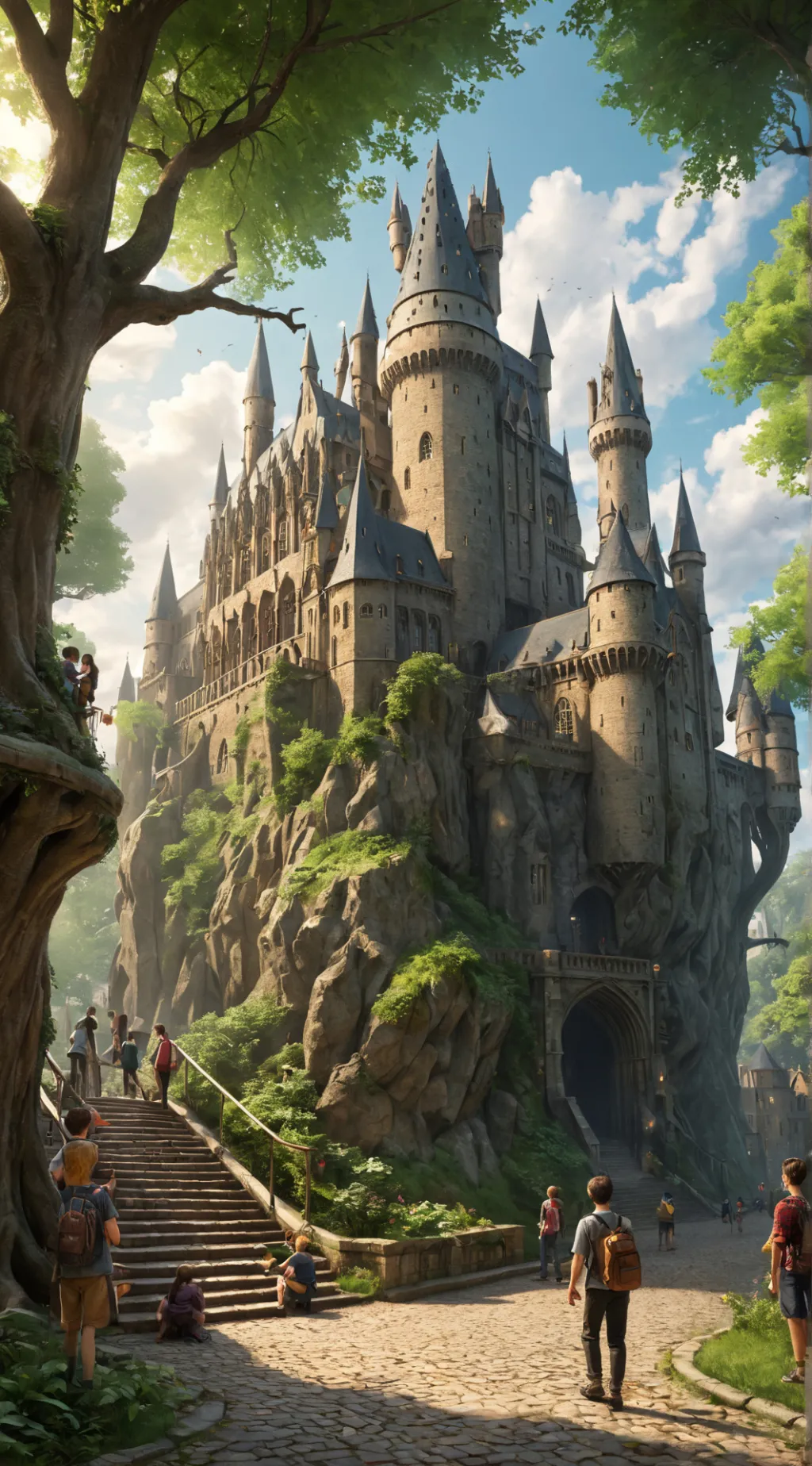 ai character: HOGWARTS :) background