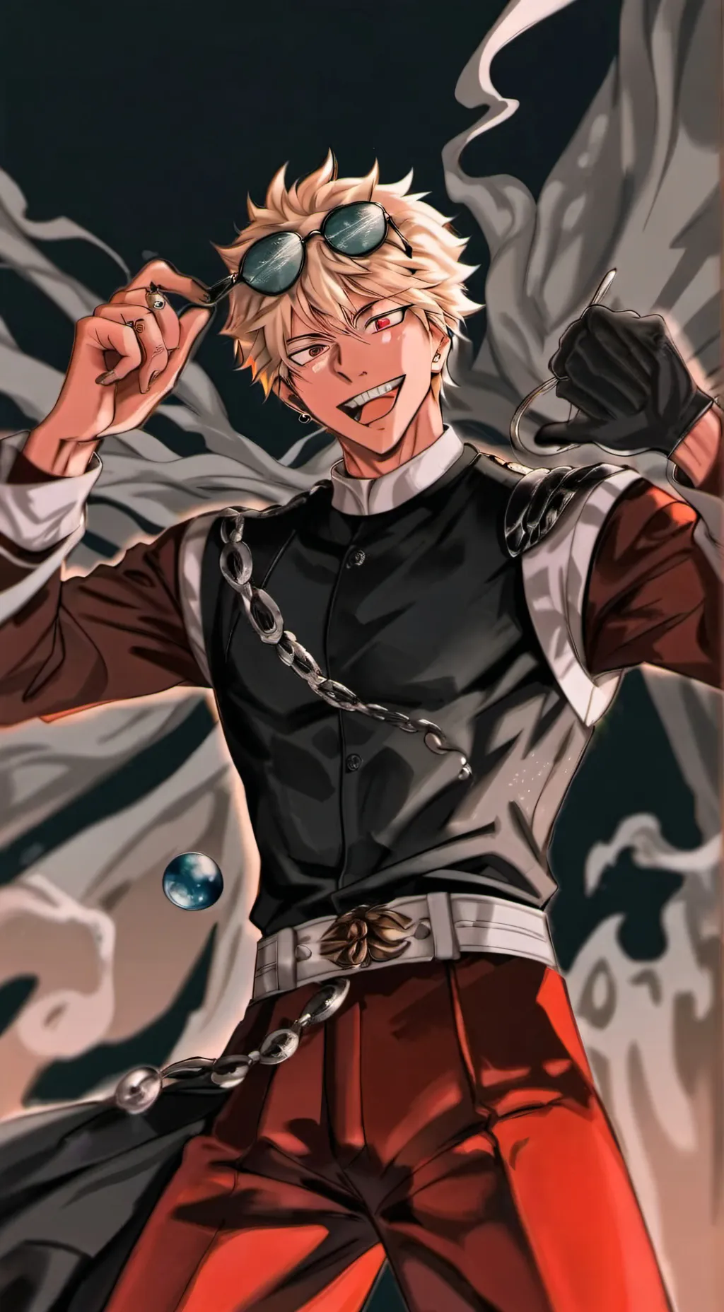 ai character: bakugo katsuki  background