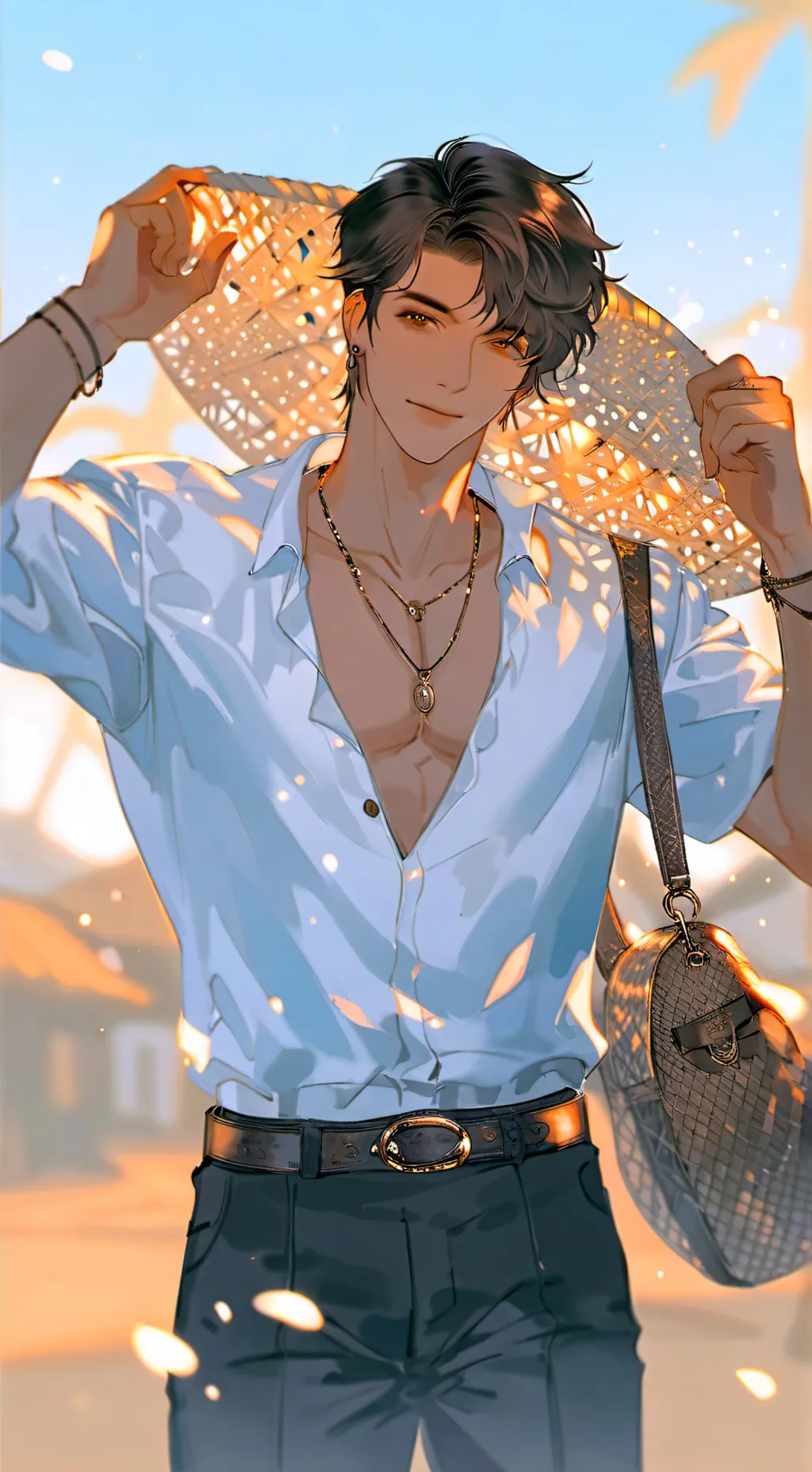 ai character: Austin  background