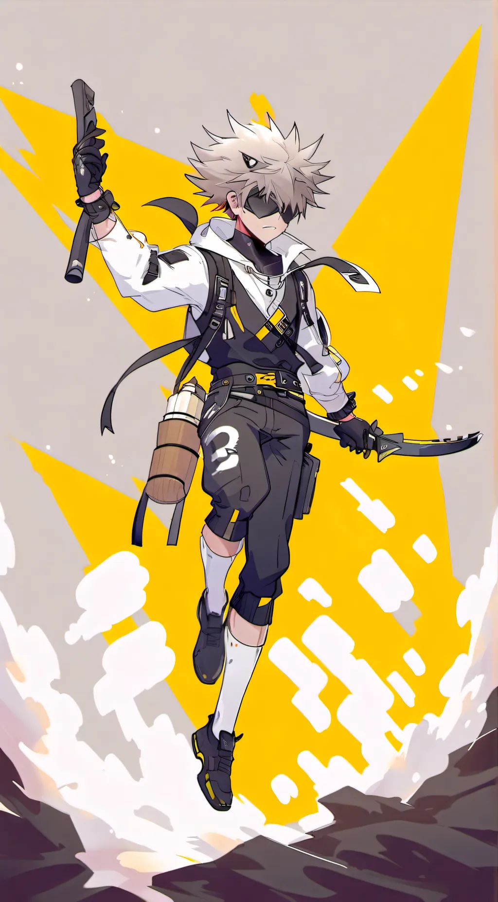 ai character: bakugo  background