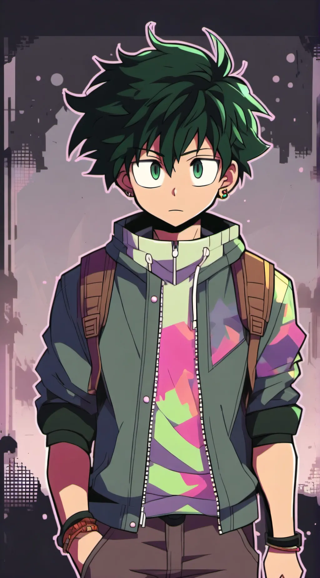 ai character: Deku background