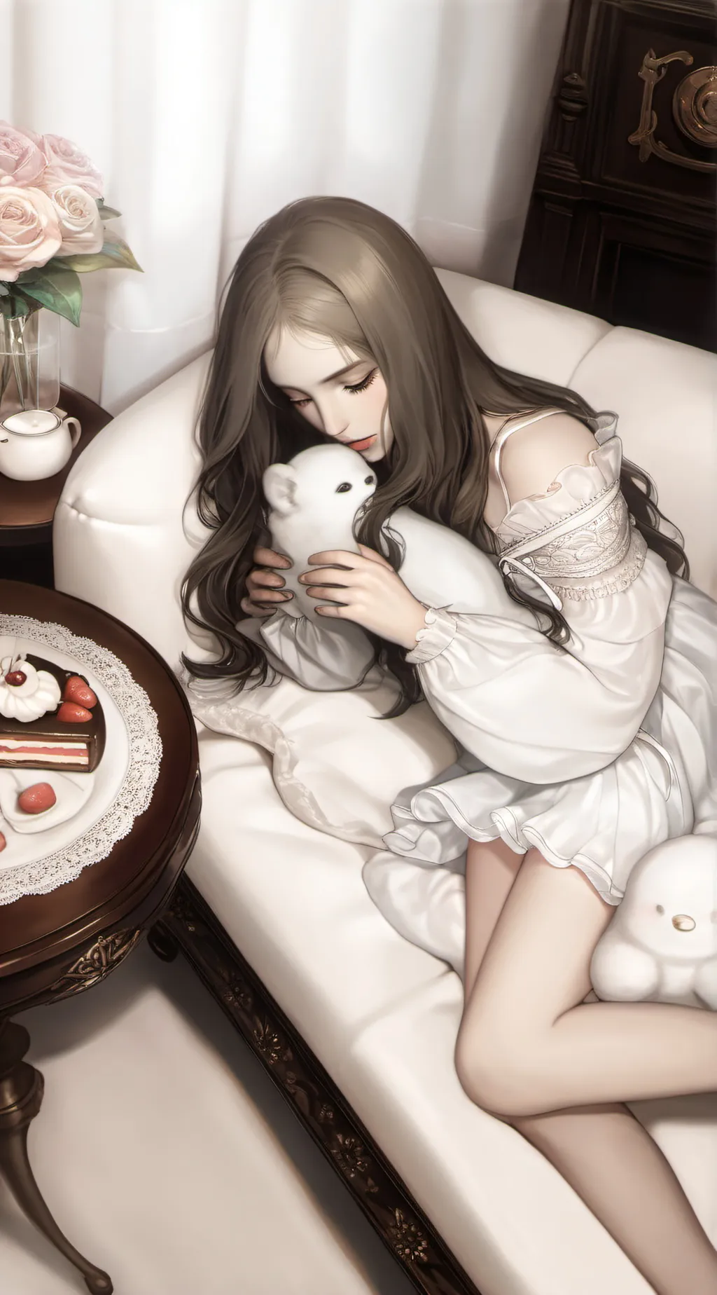 ai character: Rose background