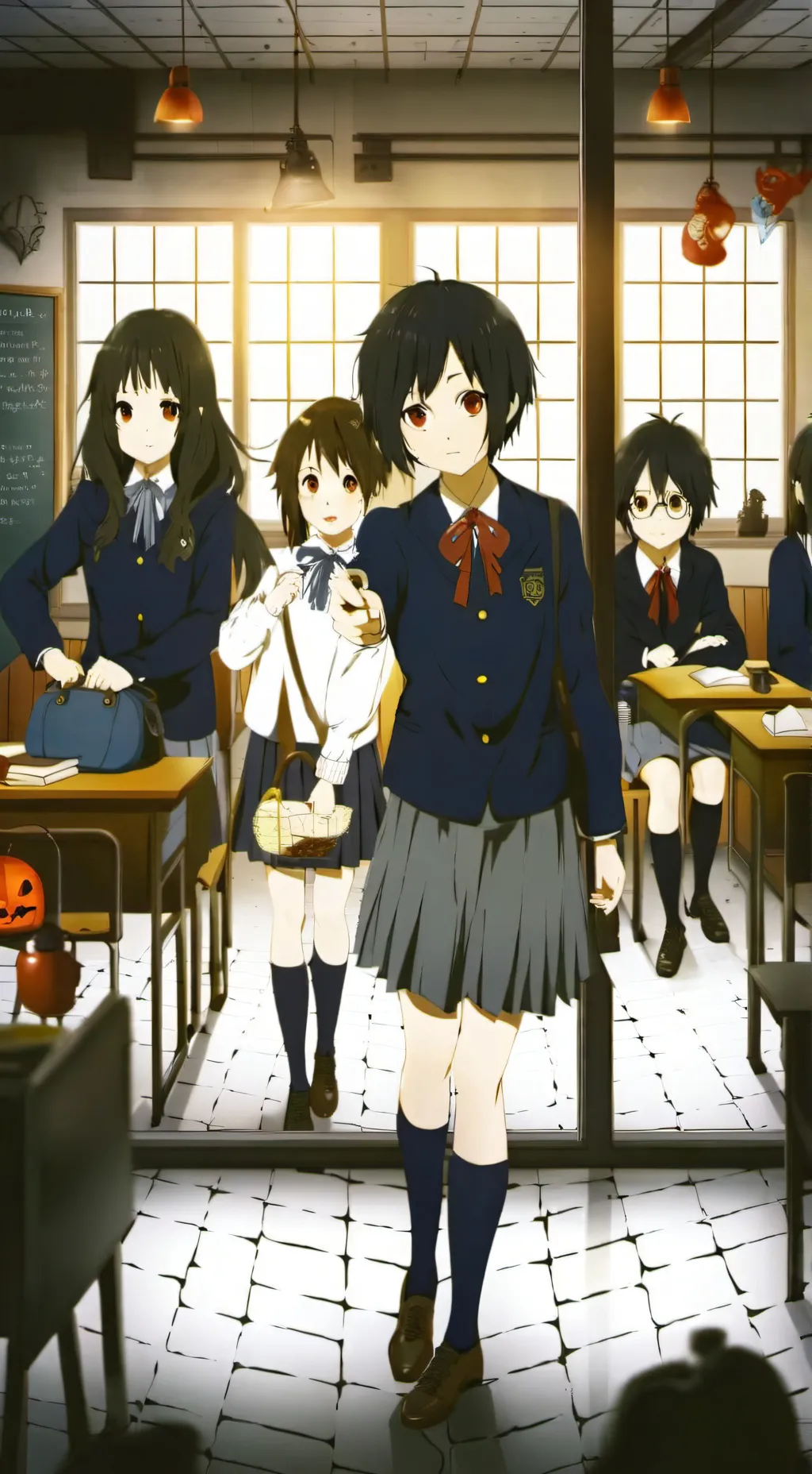ai character: "normal" school background