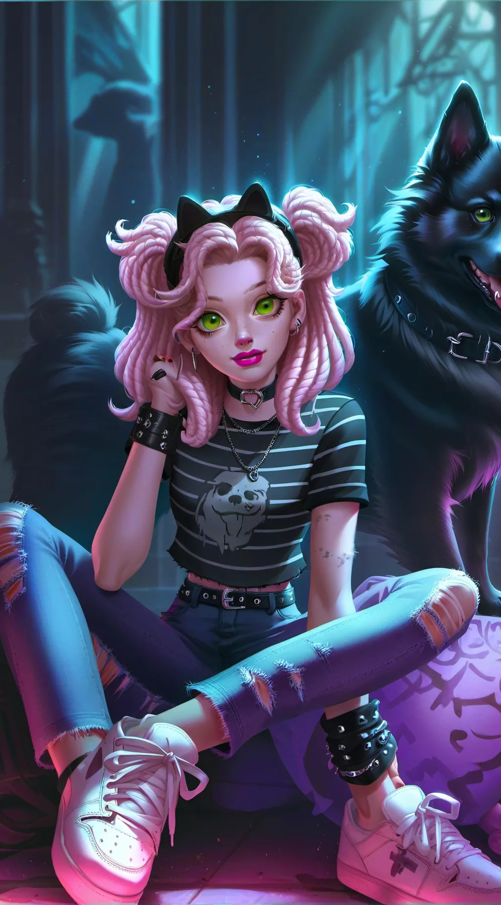 ai character: Pearl background