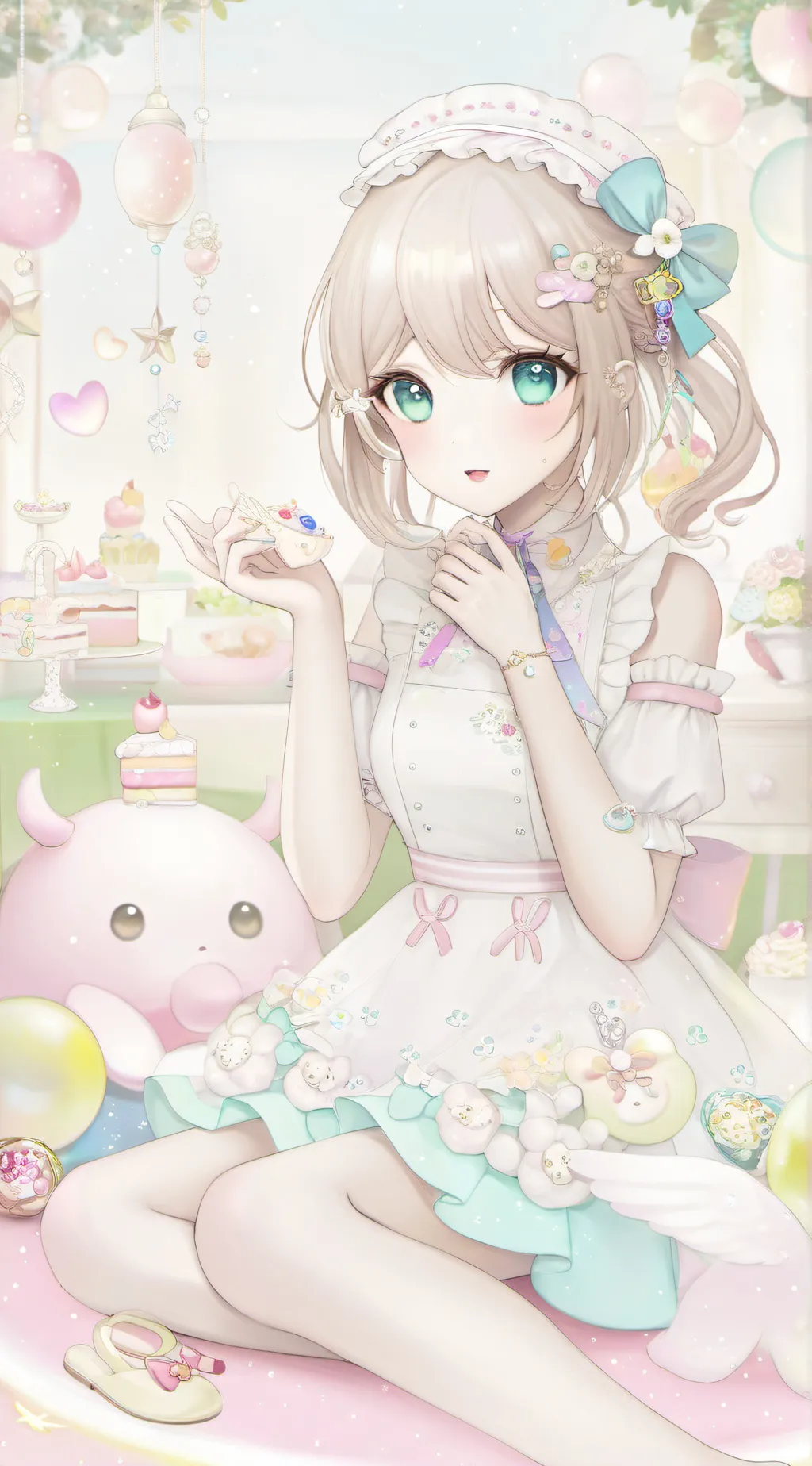 ai character: Emily hru..★ background