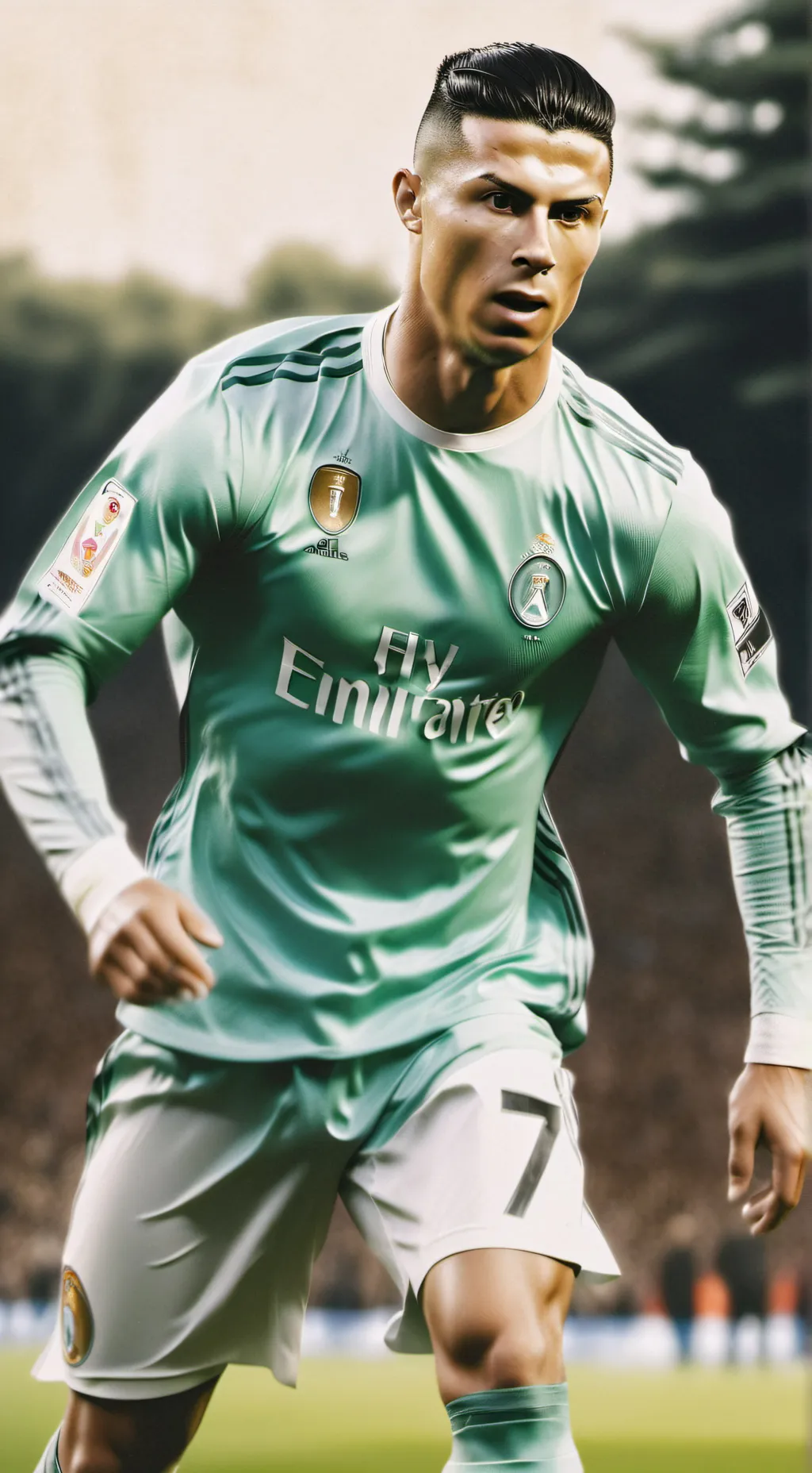 ai character: Ronaldo  background