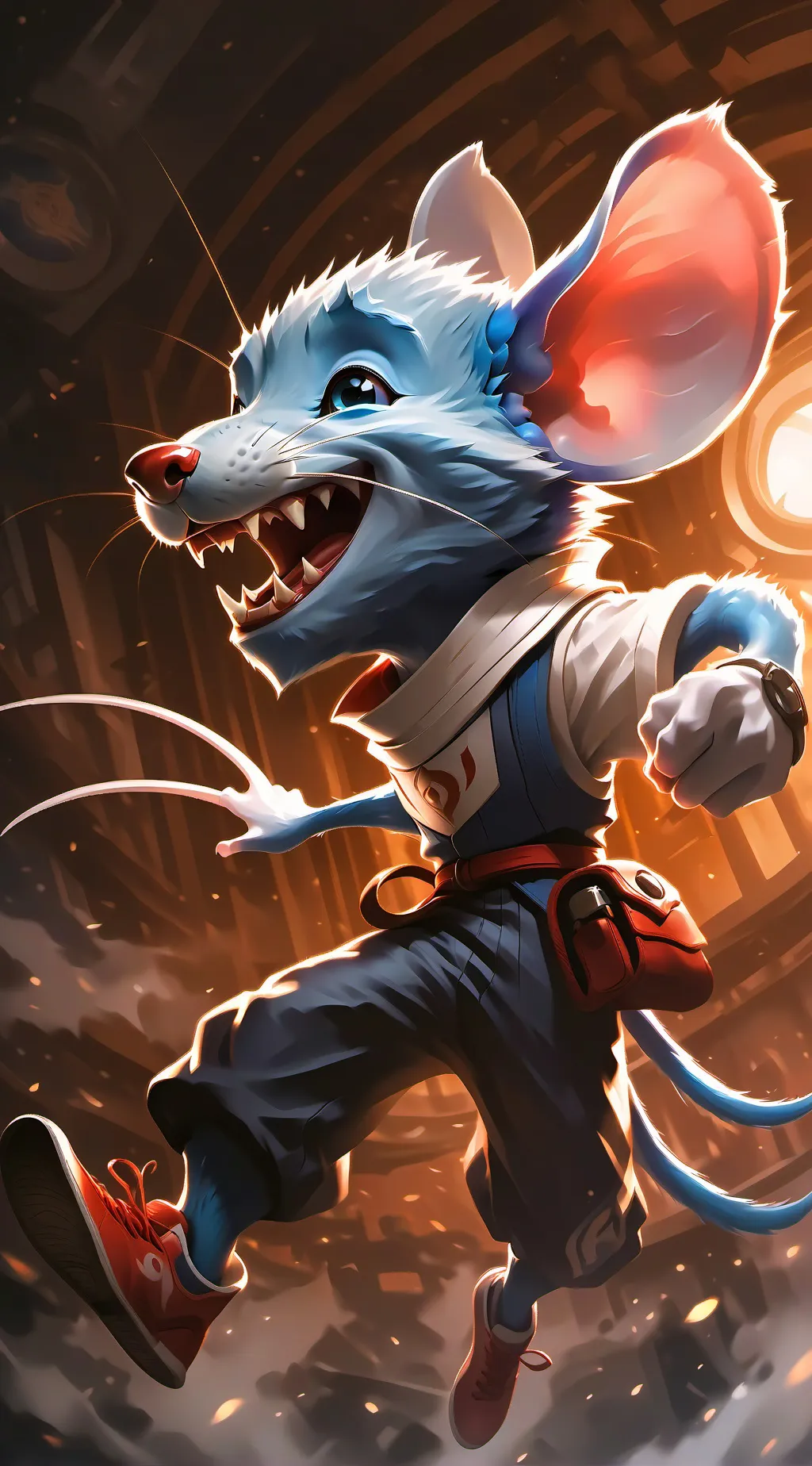 ai character: Shin sonic background