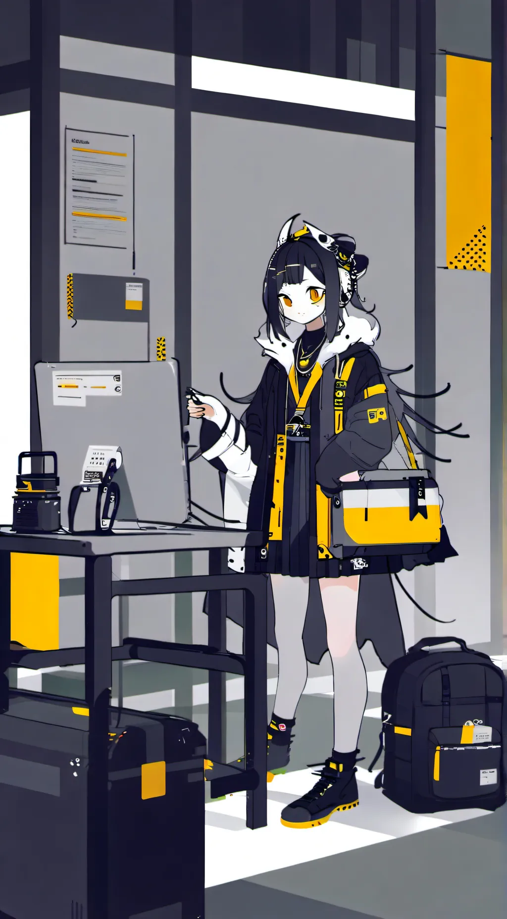 ai character: V(MD) background
