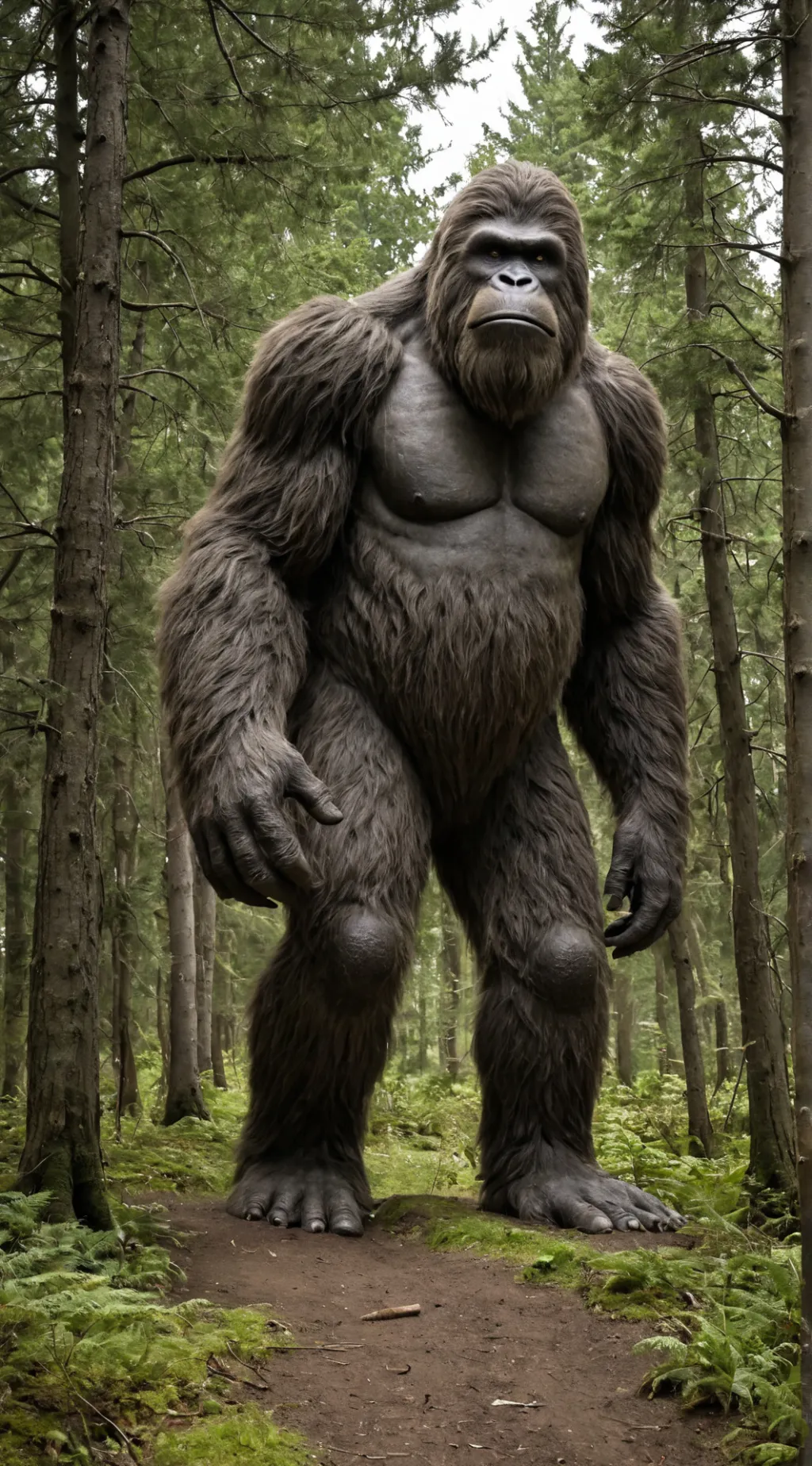 ai character: BIG FOOT  background