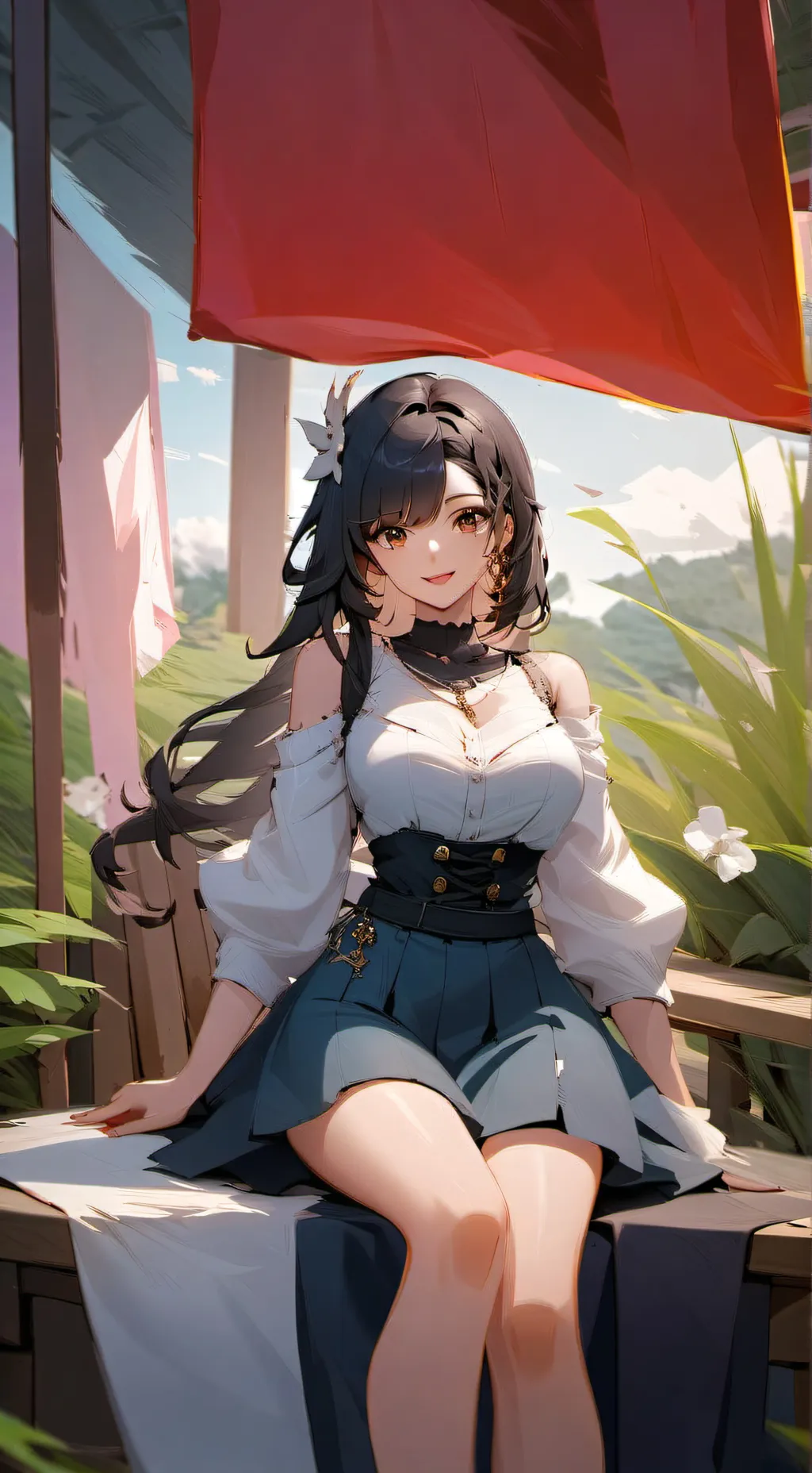 ai character: kny but cats✨ background