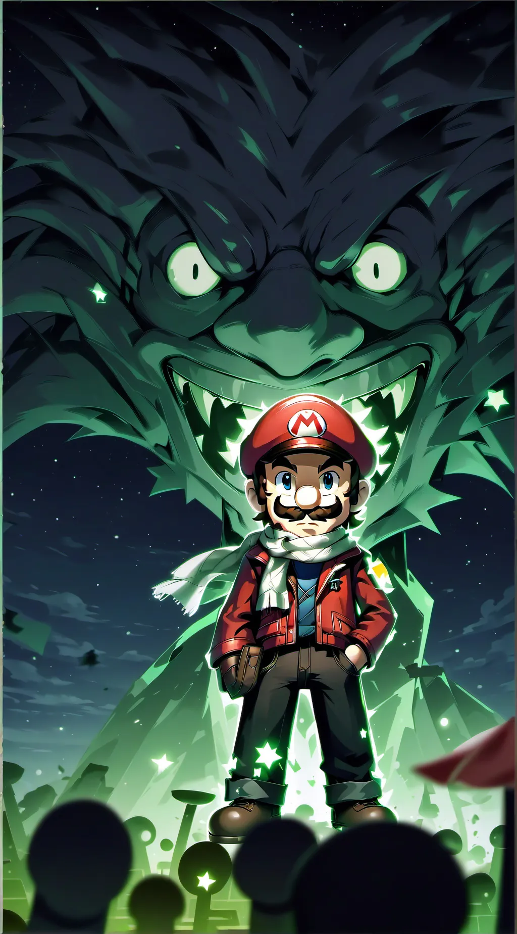 ai character: Toadtale mario background