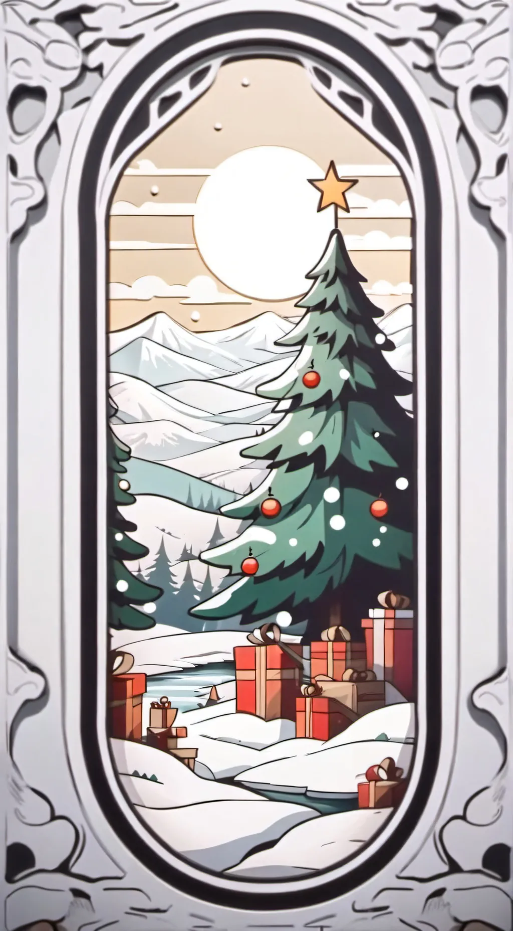 ai character: Christmas Fun!  background