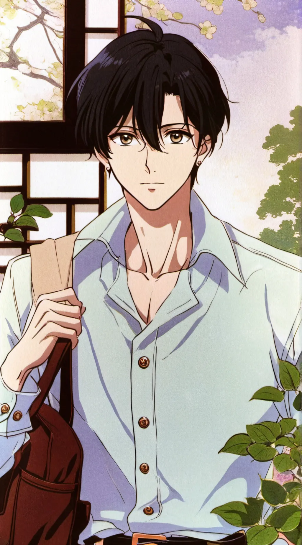 ai character: ryoji kaji background