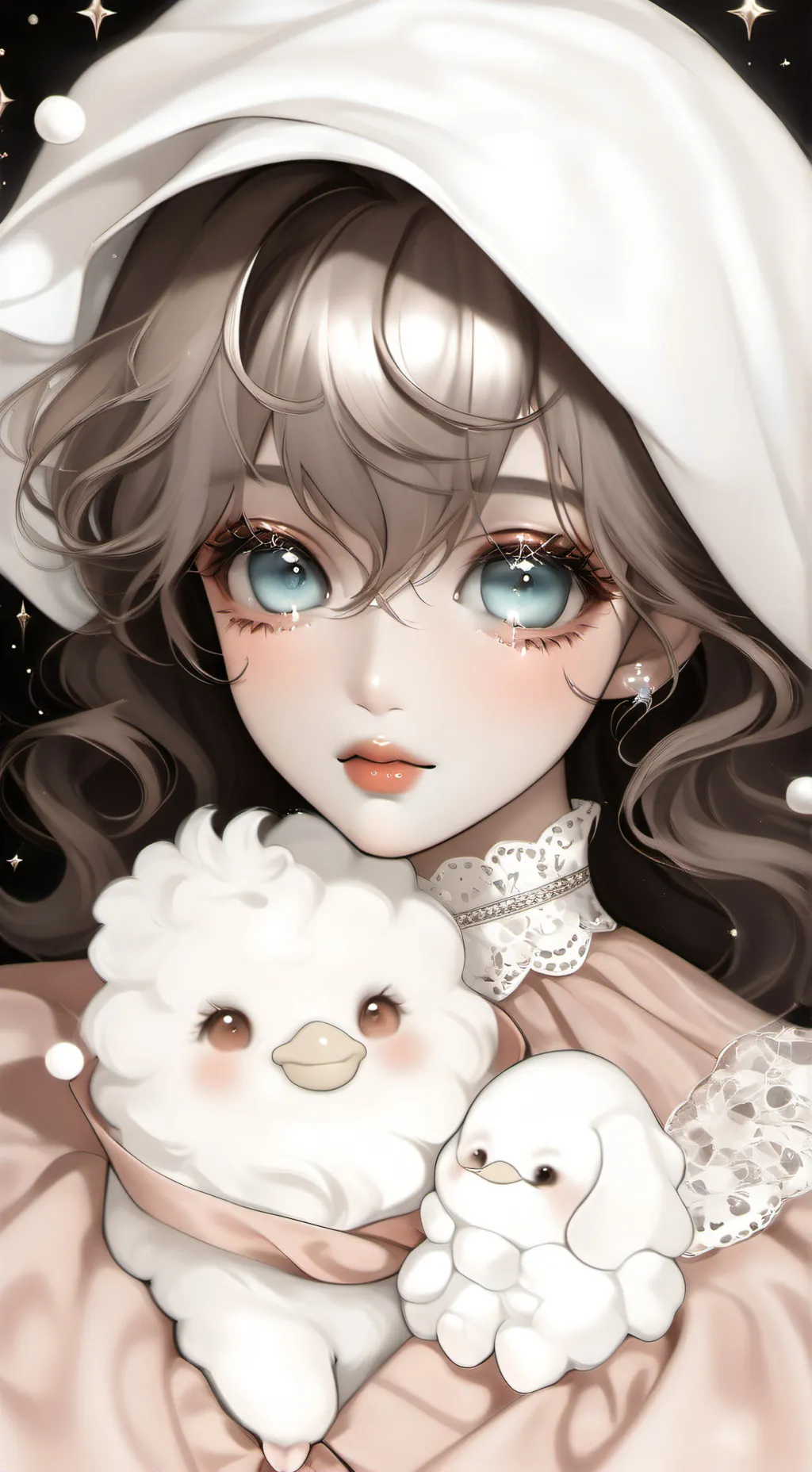 ai character: rose background