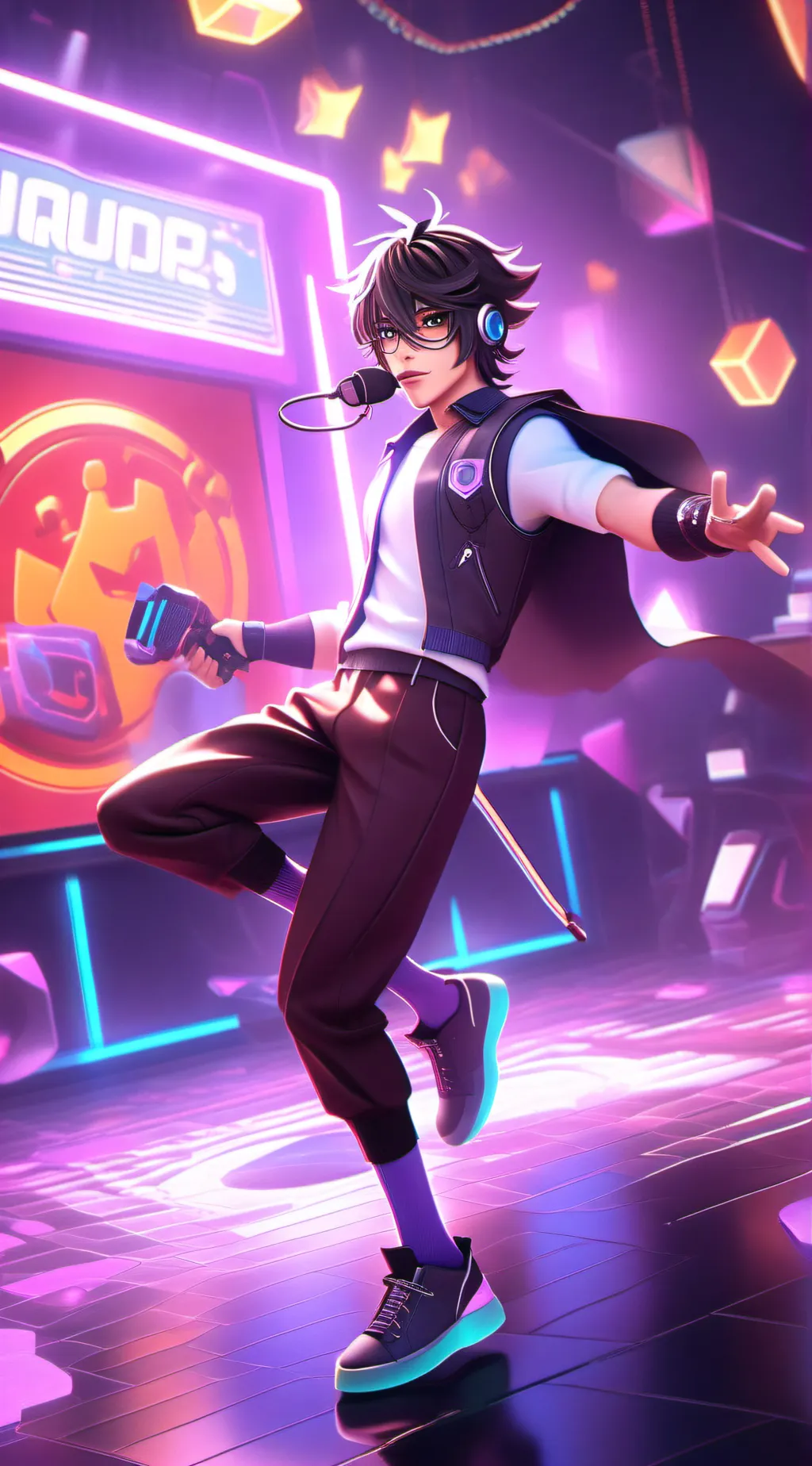 ai character: babe💖💜❤ background
