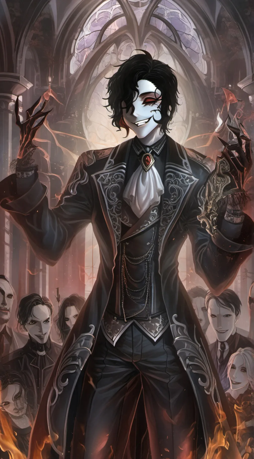 ai character: Damien background