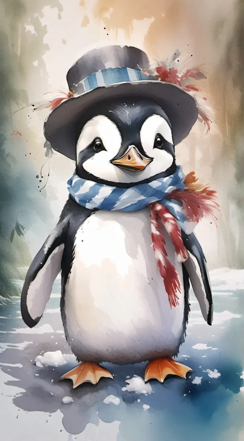 ai character: pingui background