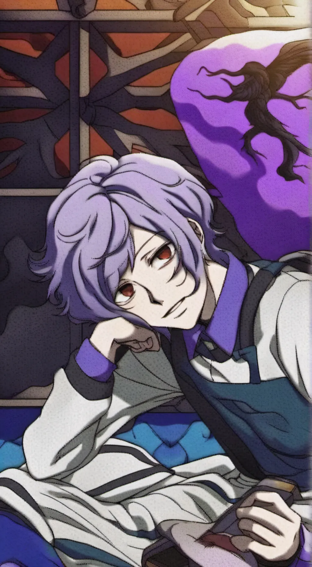 ai character: kanato sakamaki background